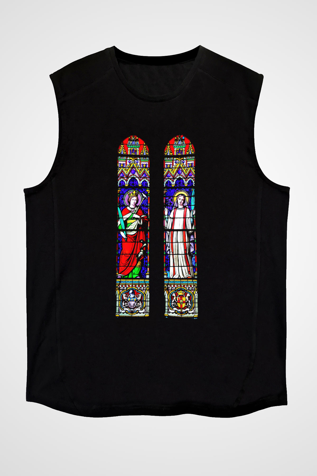 Notre Dame Katedrali Siyah Unisex Kolsuz Tişört