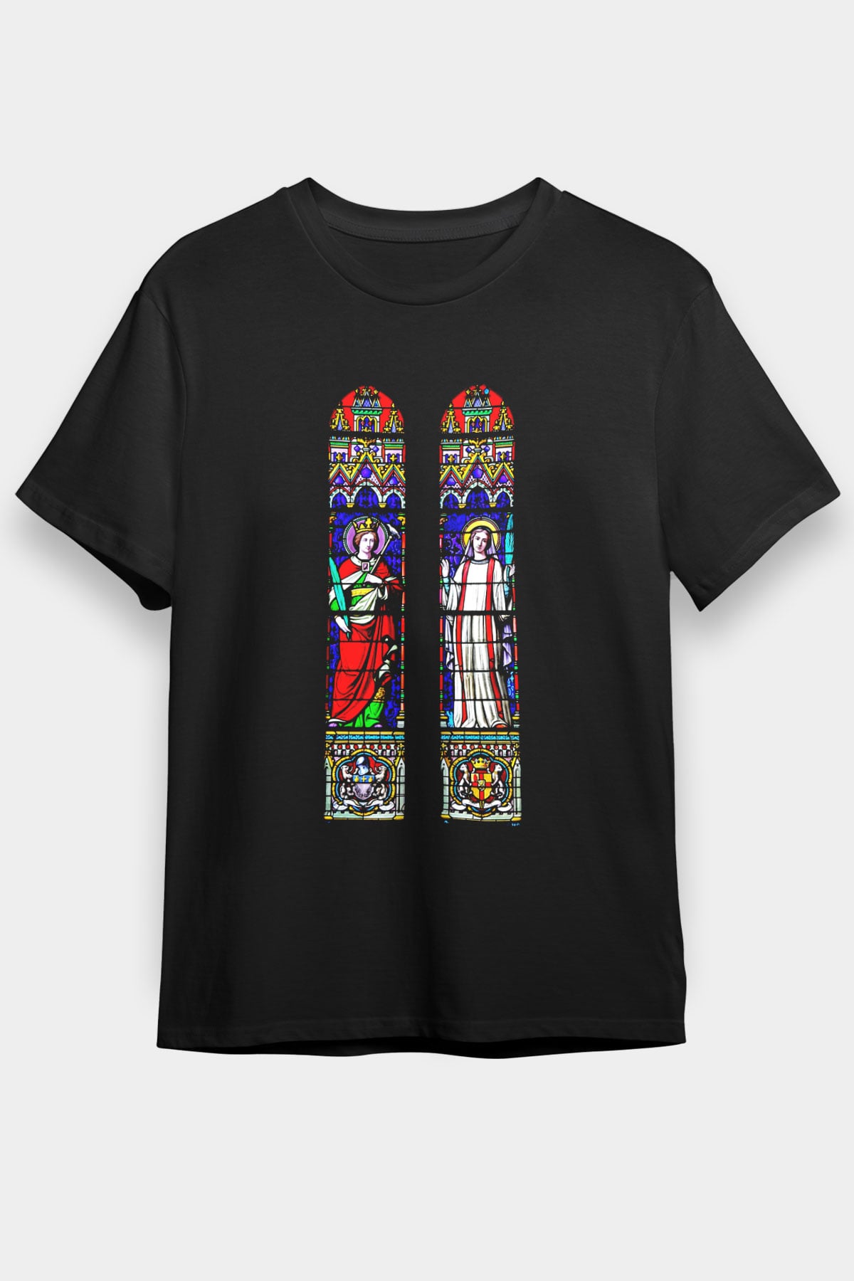 Notre Dame Katedrali Siyah Unisex Tişört T-Shirt - TişörtFabrikası