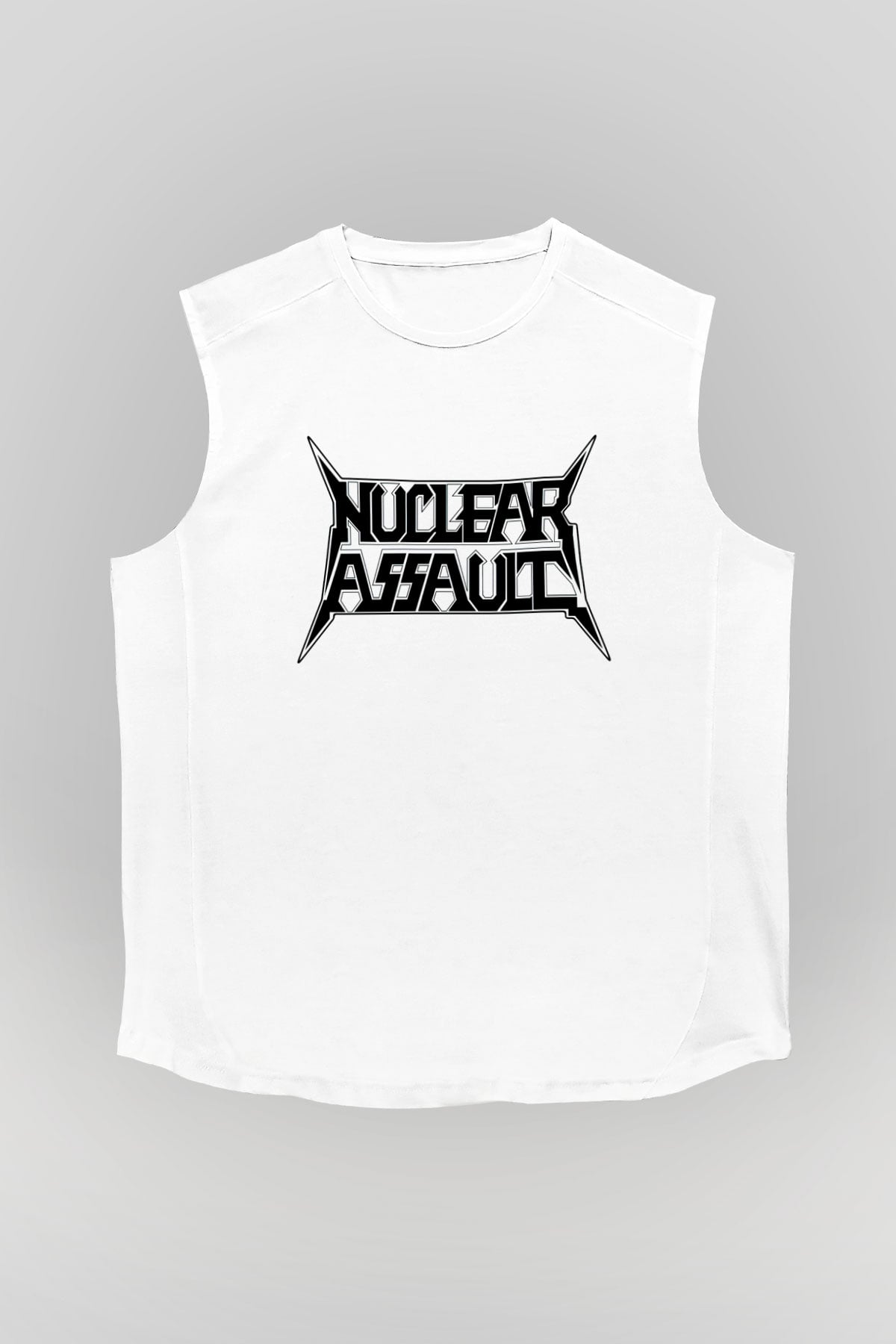 Nuclear Assault Beyaz Unisex Kolsuz Tişört