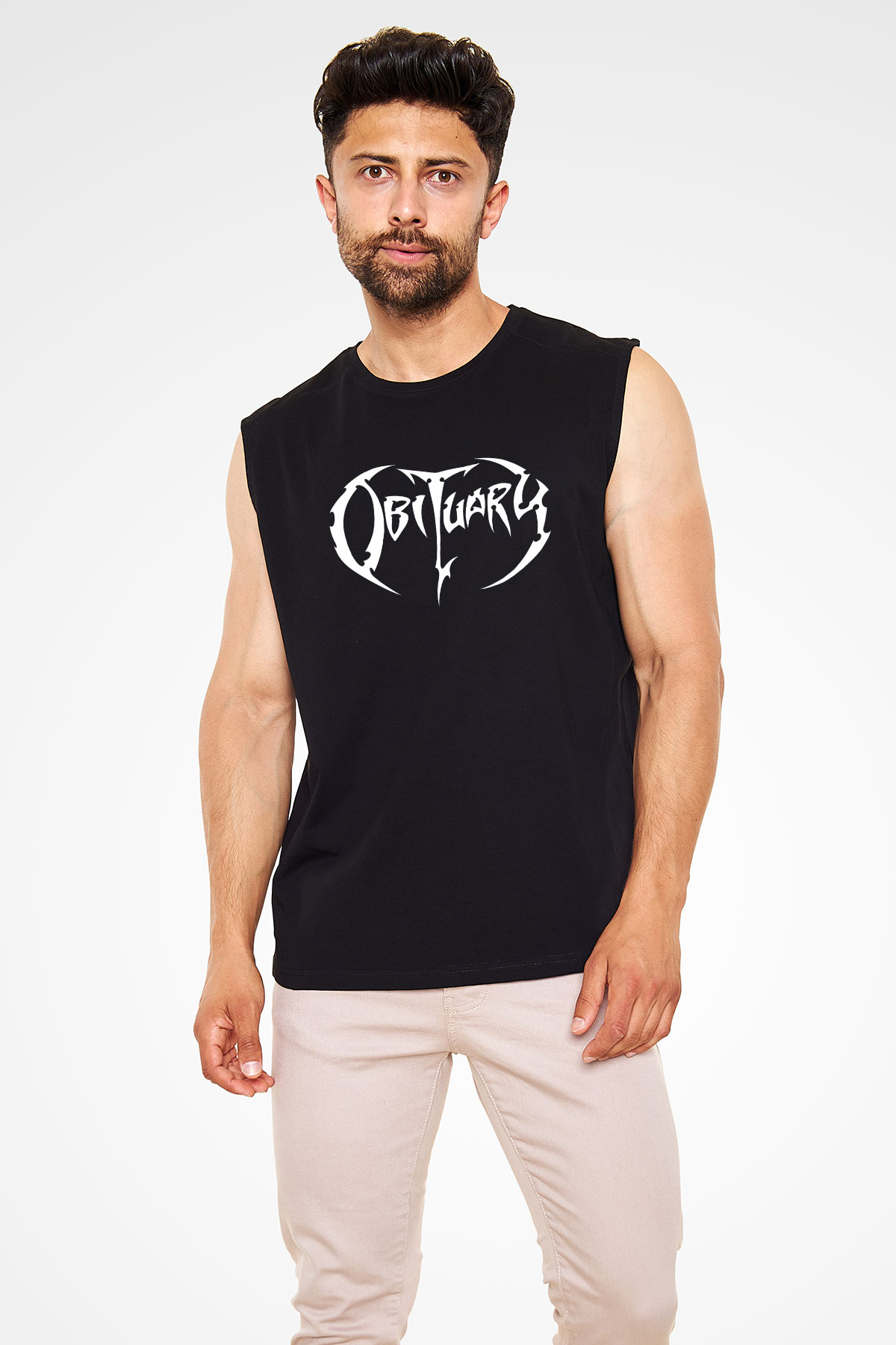 Obituary Siyah Unisex Kolsuz Tişört