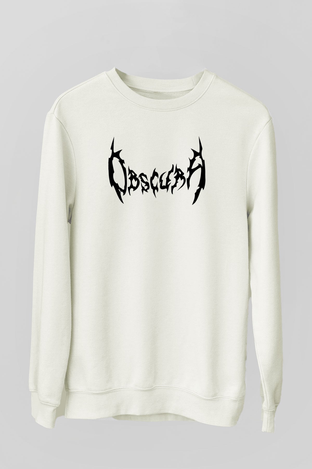 Obscura Beyaz Unisex Sweatshirt