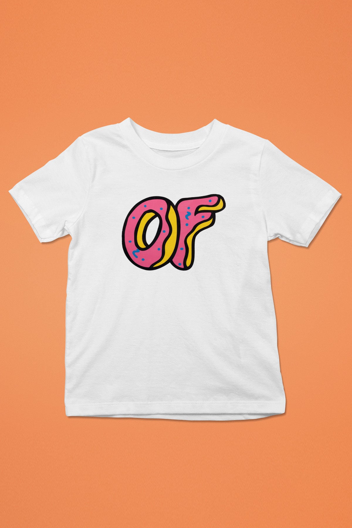 Odd Future Baskılı Beyaz Unisex Çocuk Tişört