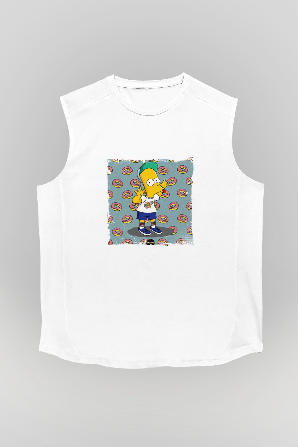 Odd Future Baskılı Unisex Beyaz Kolsuz Tişört