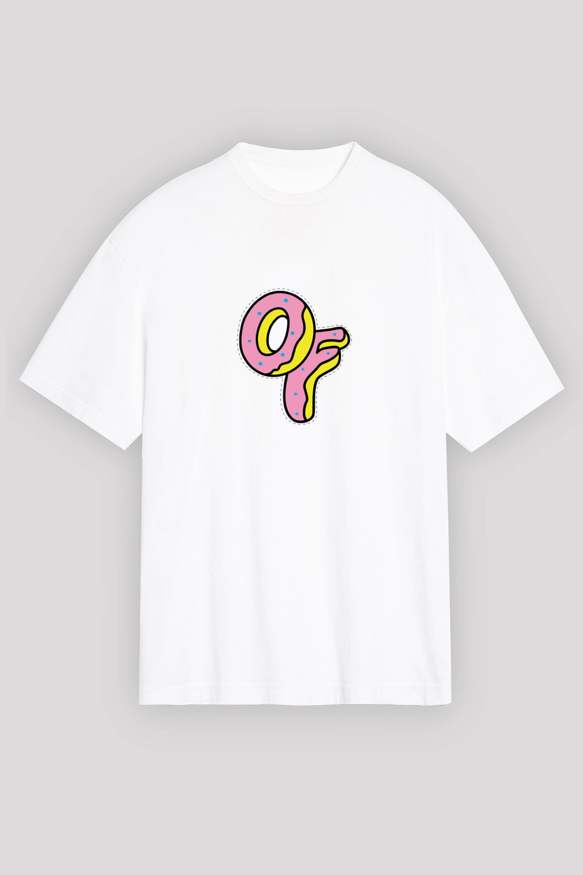 Odd Future Baskılı Unisex Beyaz Tişört