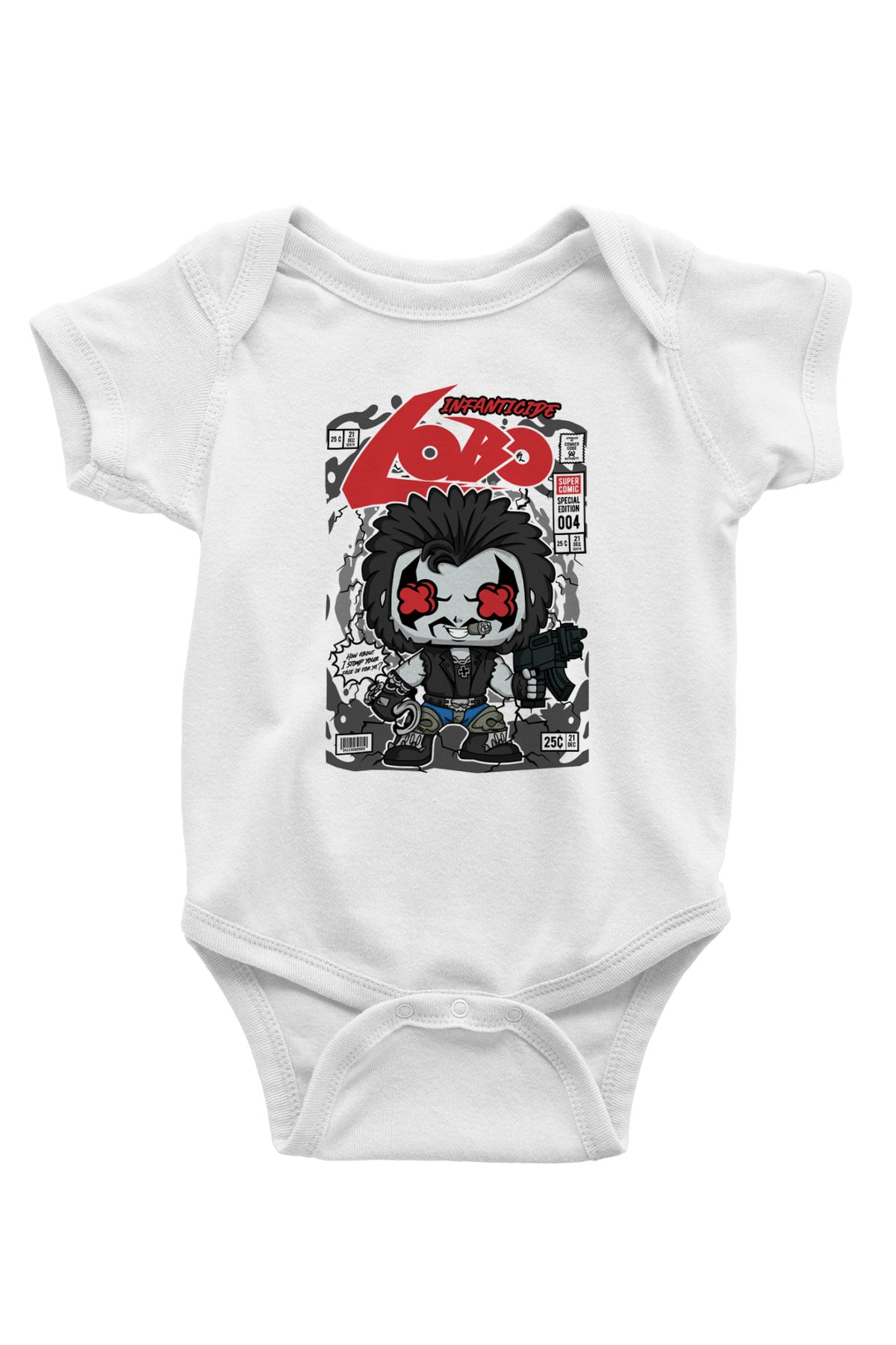 Ödül Avcısı Baskılı Unisex Beyaz Bebek Body - Zıbın