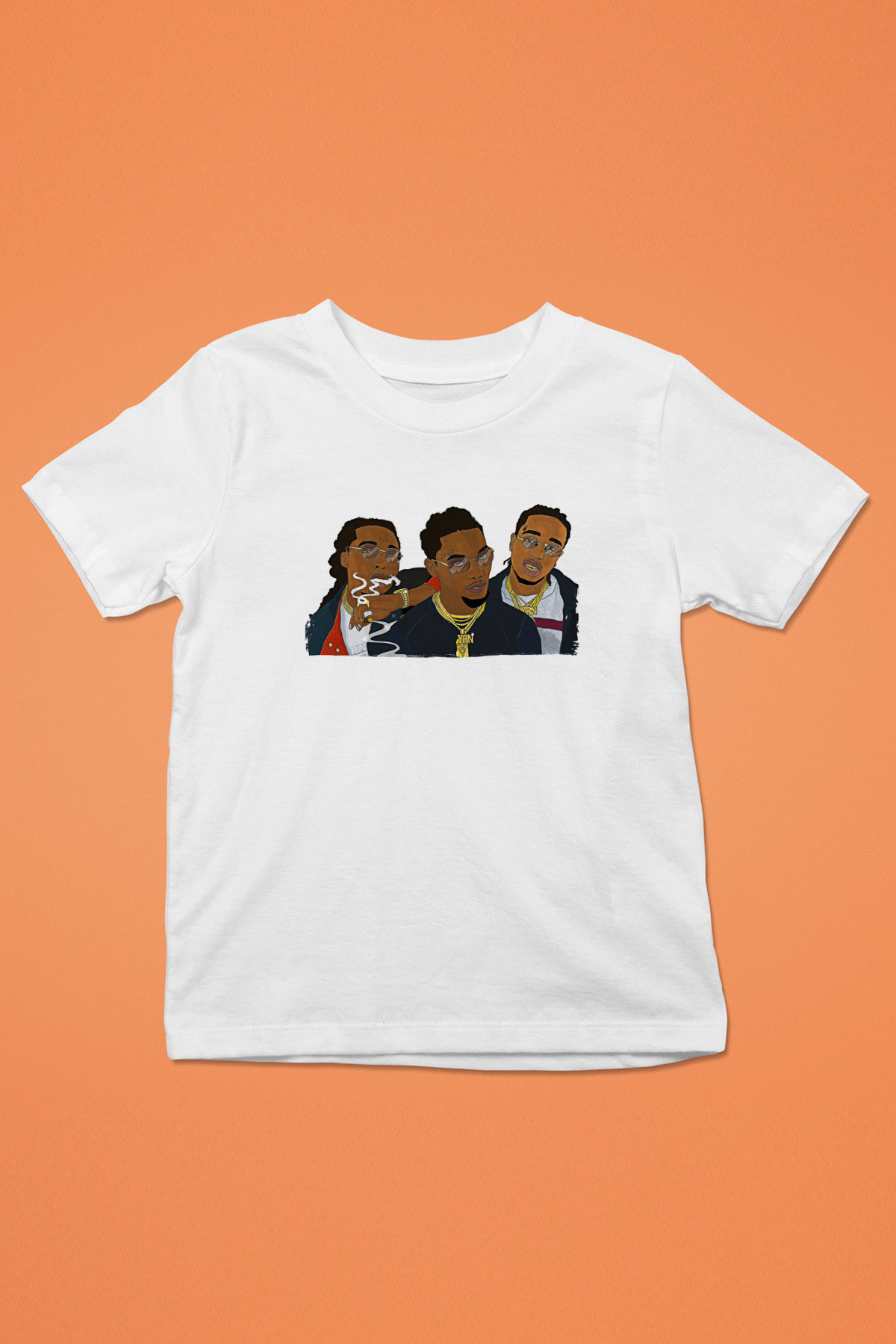 Offset Baskılı Beyaz Unisex Beyaz Çocuk Tişört - Tshirt