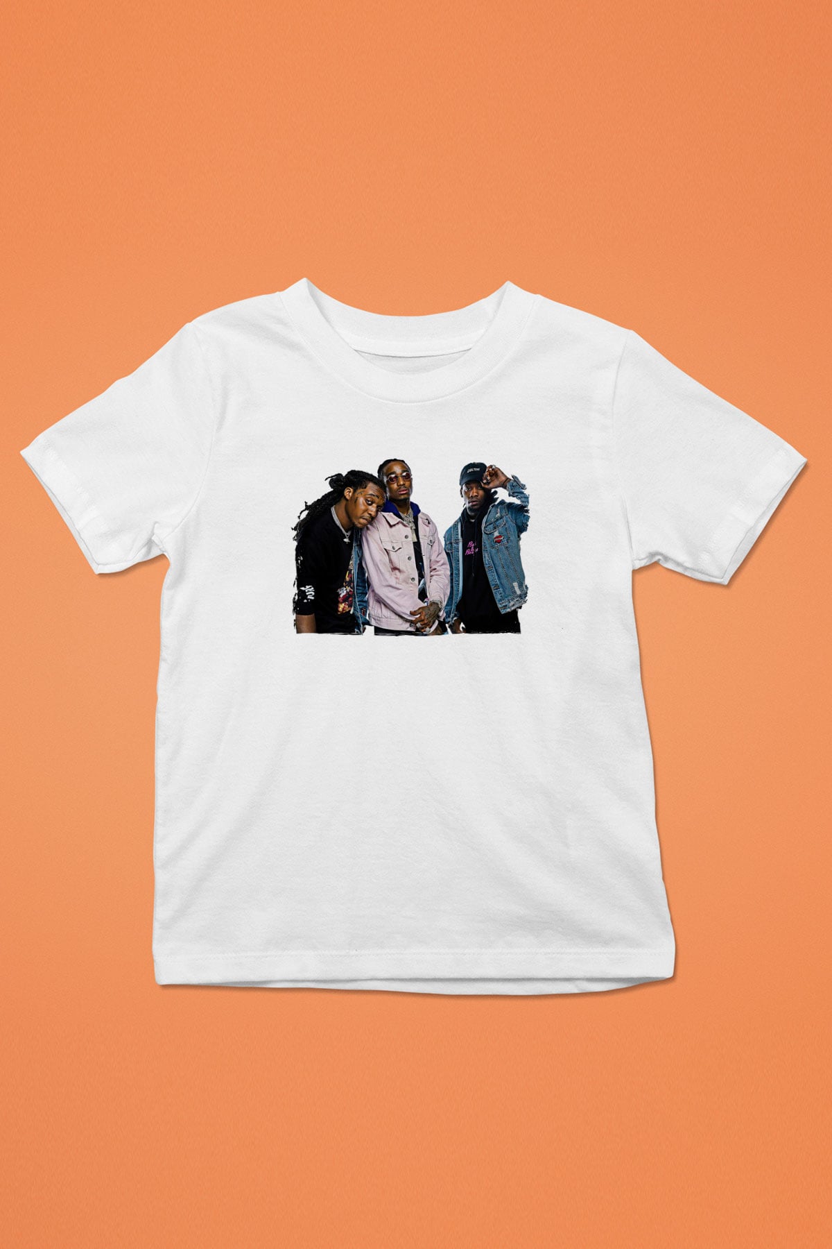 Offset Baskılı Beyaz Unisex Beyaz Çocuk Tişört - Tshirt