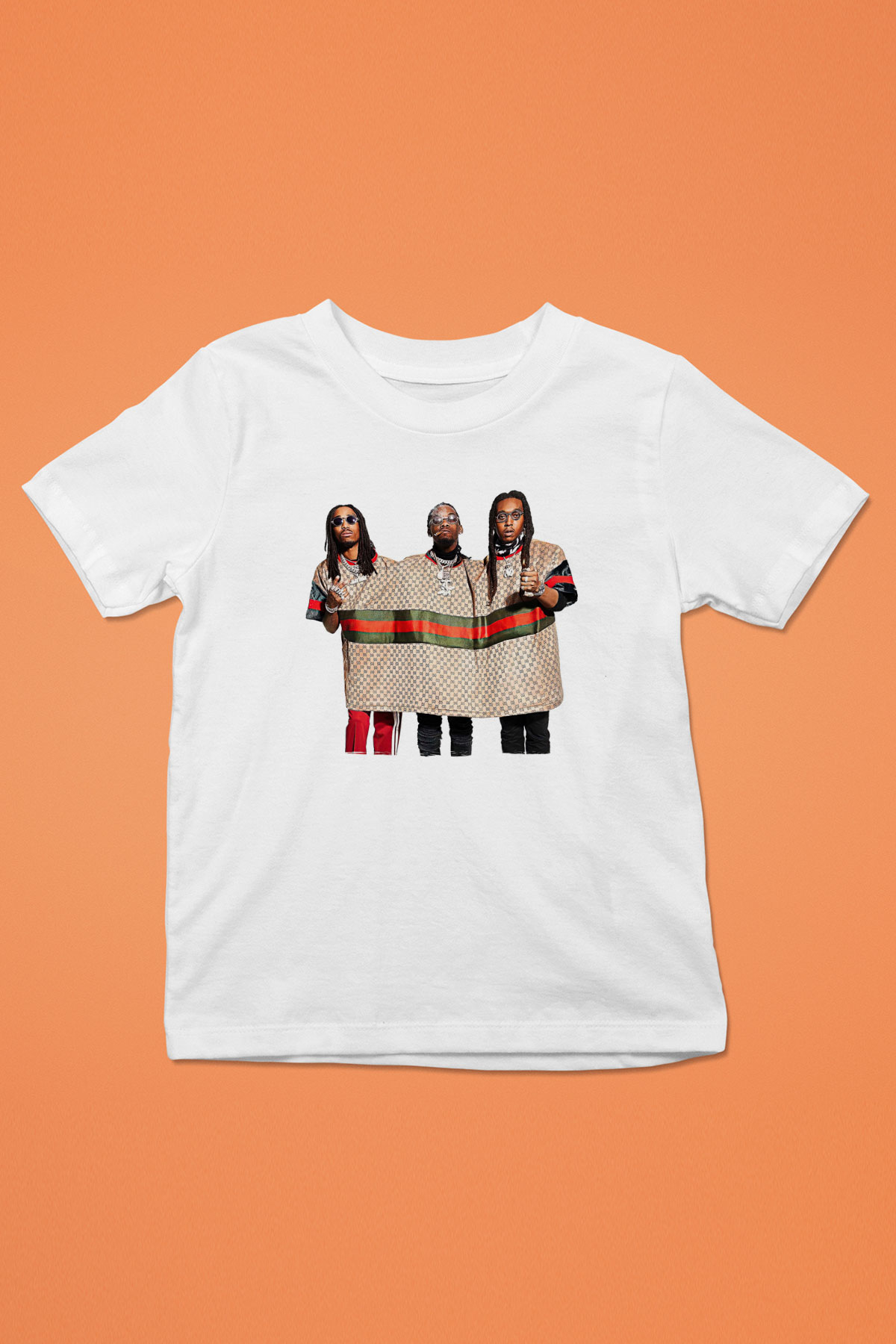 Offset Baskılı Beyaz Unisex Beyaz Çocuk Tişört - Tshirt