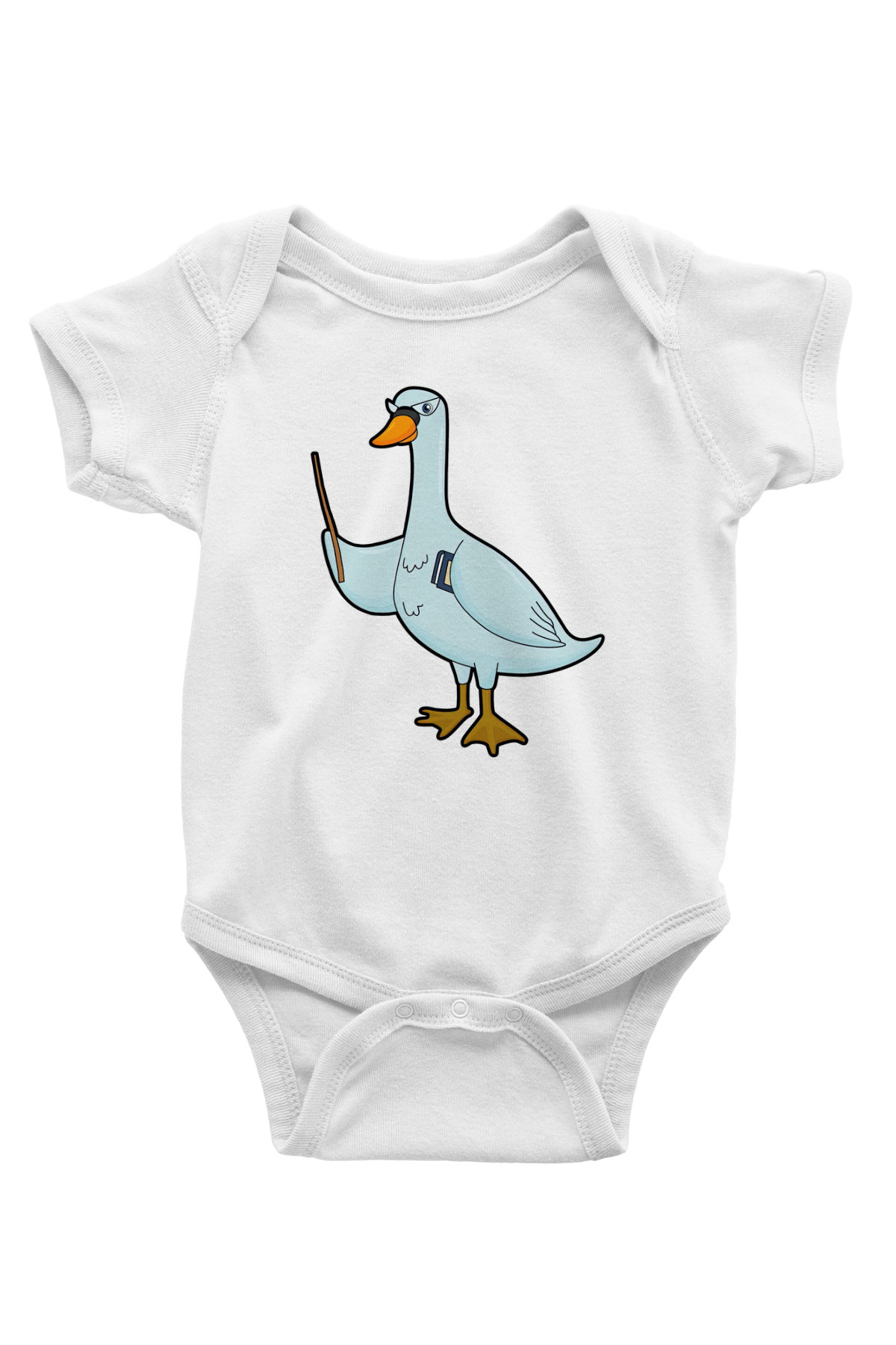 Öğretmen Beyaz Bebek Body - Zıbın