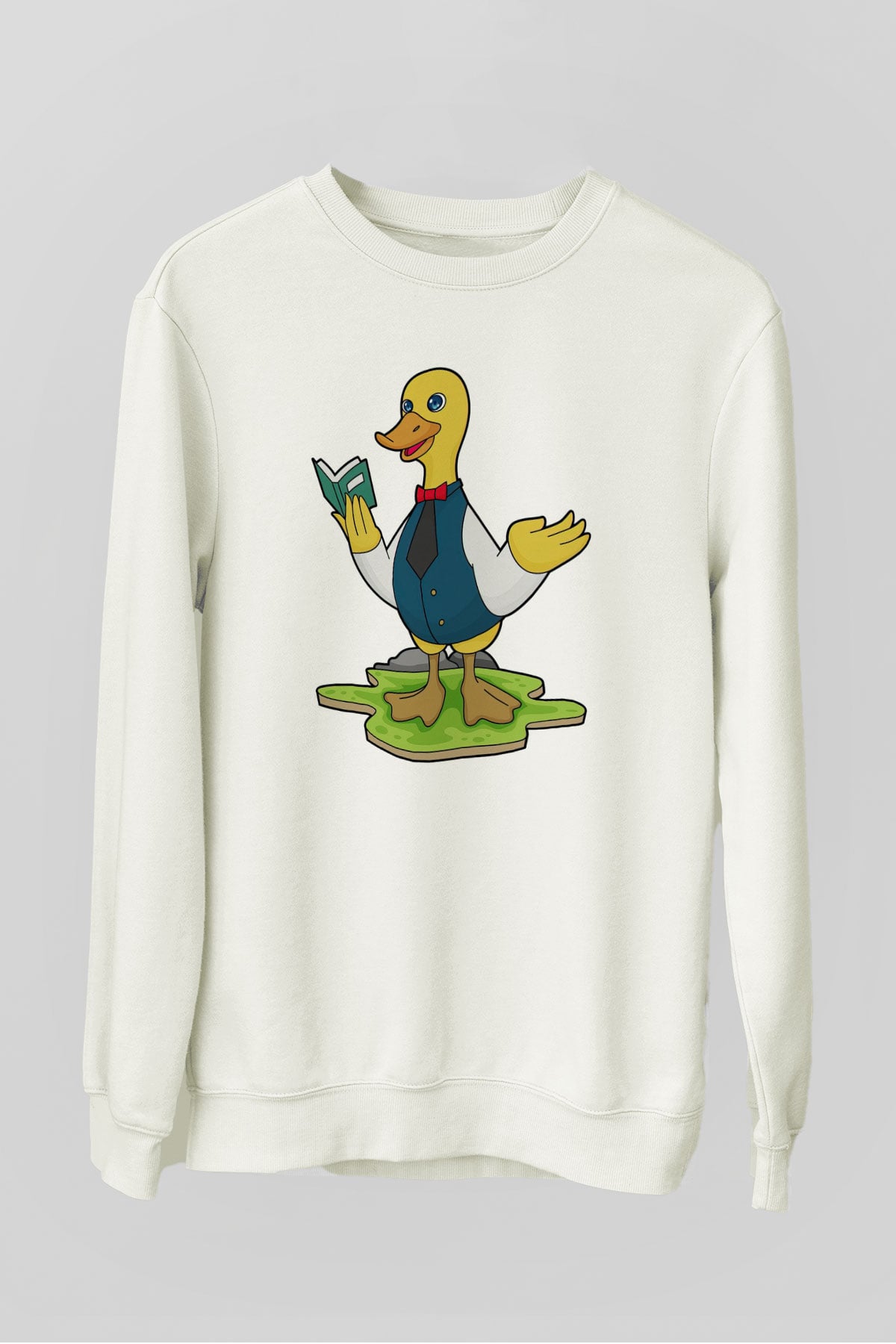 Öğretmen Beyaz Unisex Sweatshirt