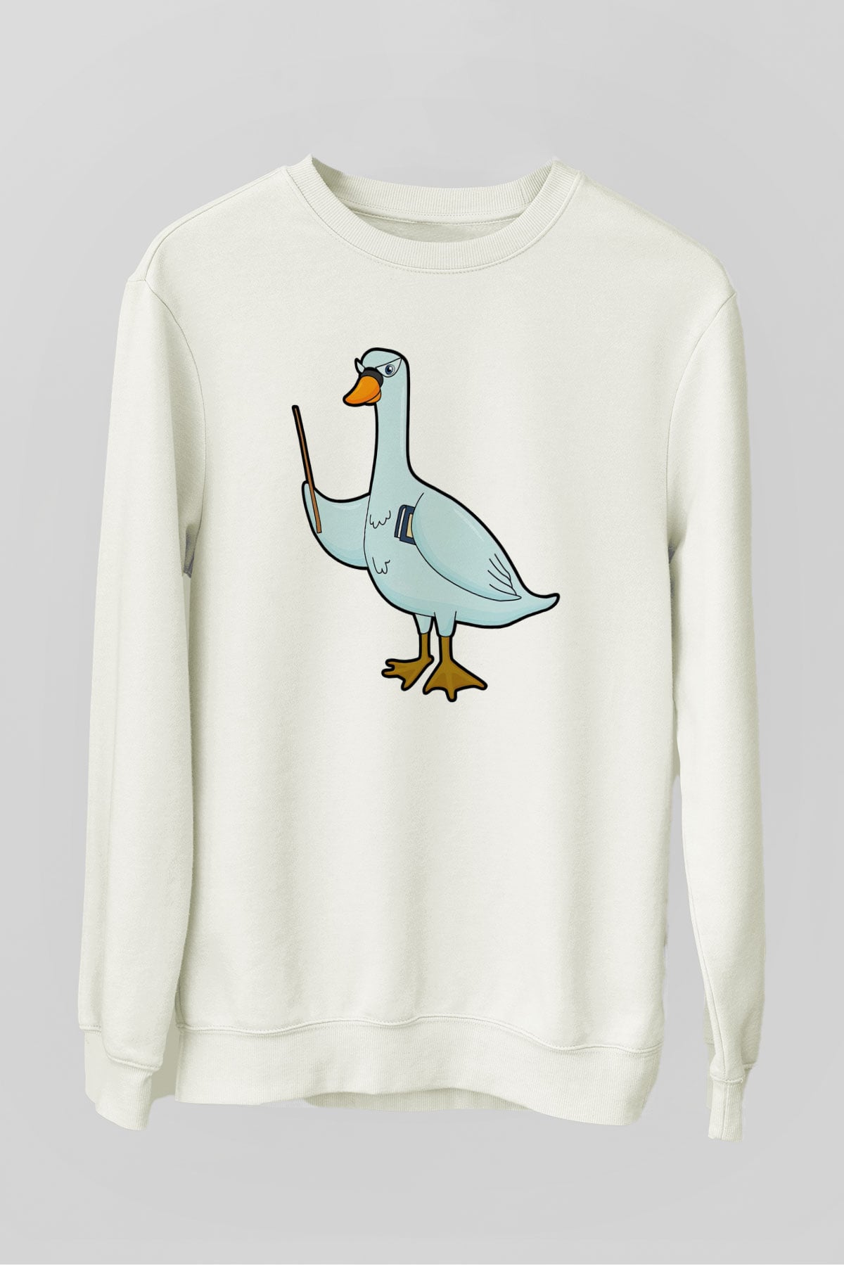 Öğretmen Beyaz Unisex Sweatshirt