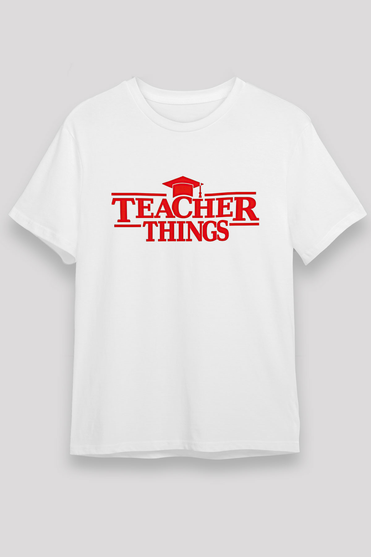 Öğretmenler Günü Baskılı Unisex Beyaz Tişört - Tshirt