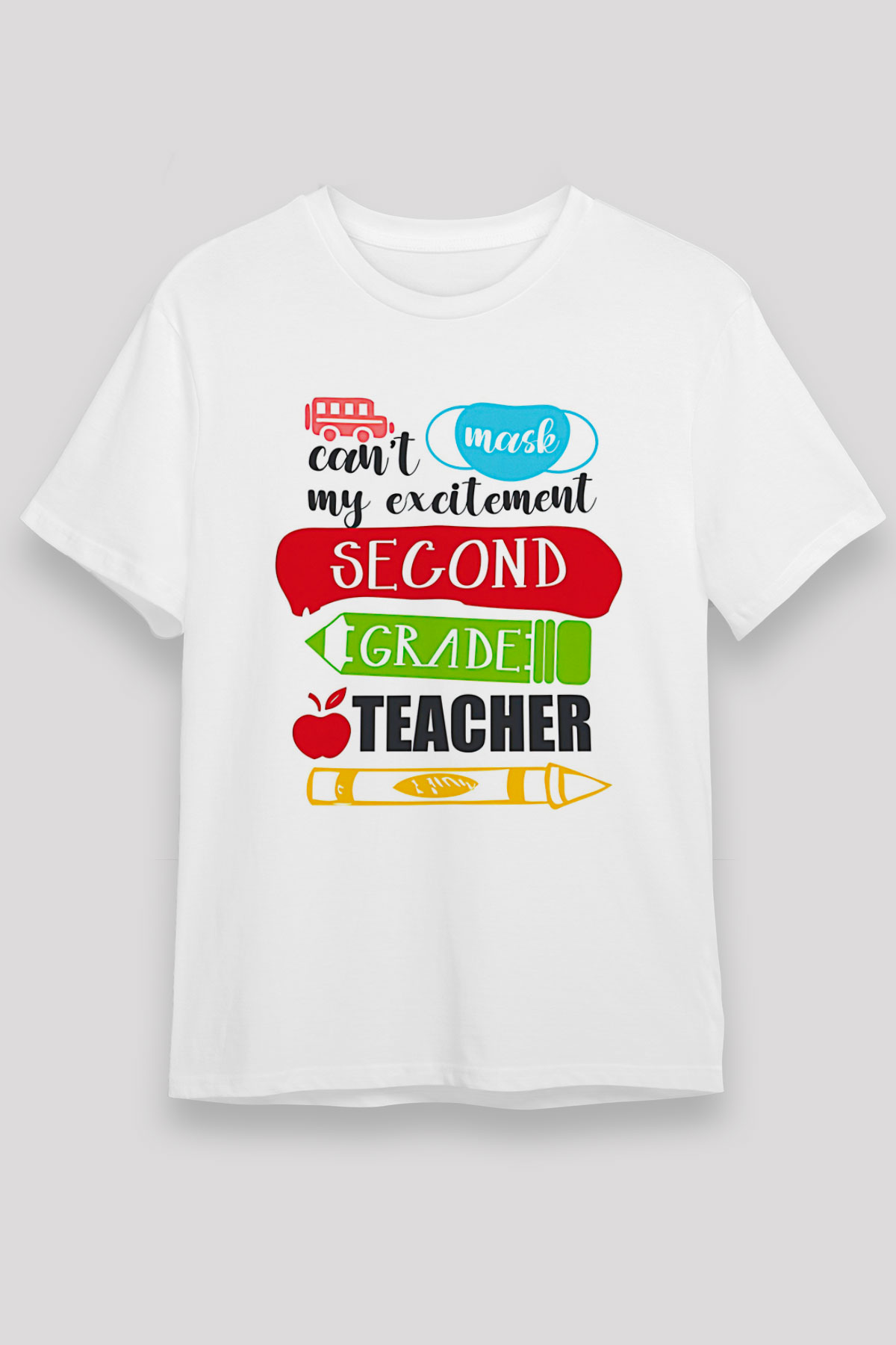 Öğretmenler Günü Baskılı Unisex Beyaz Tişört - Tshirt