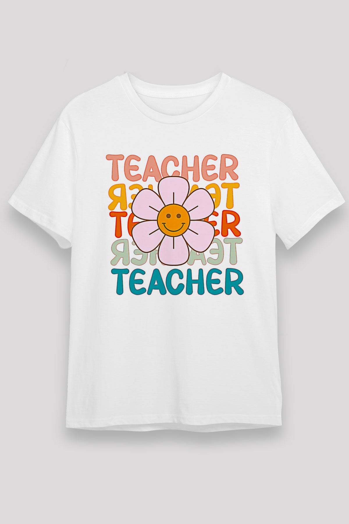 Öğretmenler Günü Baskılı Unisex Beyaz Tişört - Tshirt