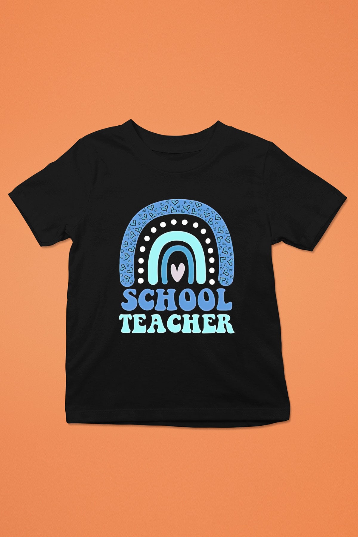 Öğretmenler Günü Baskılı Unisex Siyah Çocuk Tişört - Tshirt