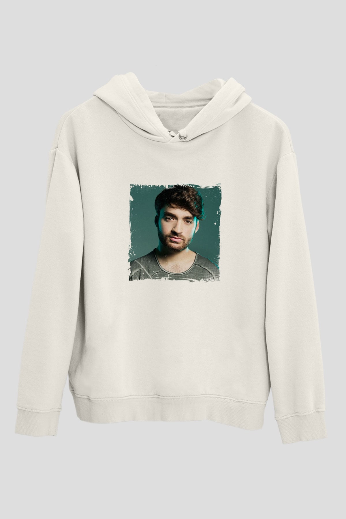 Oliver HeldensBaskılı Beyaz Hoodie