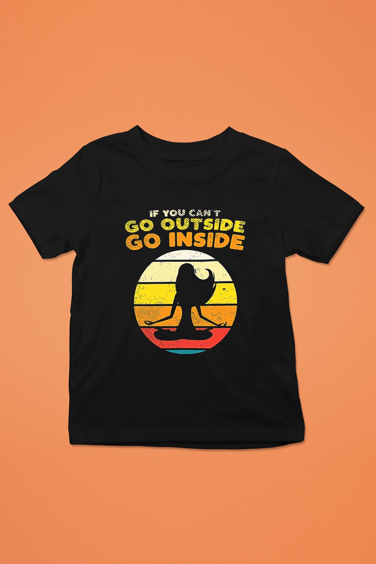Om Baskılı Unisex Siyah Çocuk Tişört - Tshirt