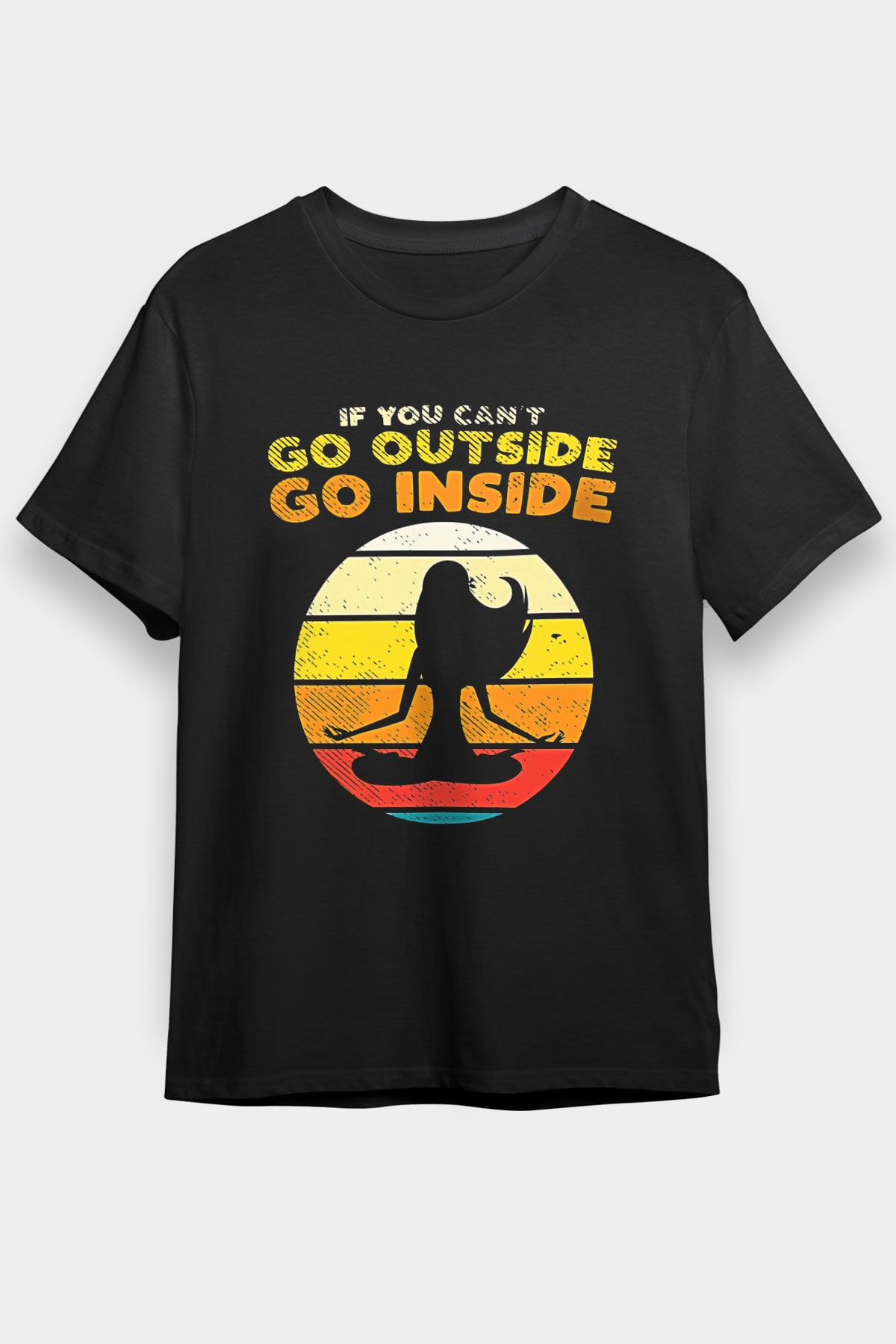 Om Baskılı Unisex Siyah Tişört - Tshirt