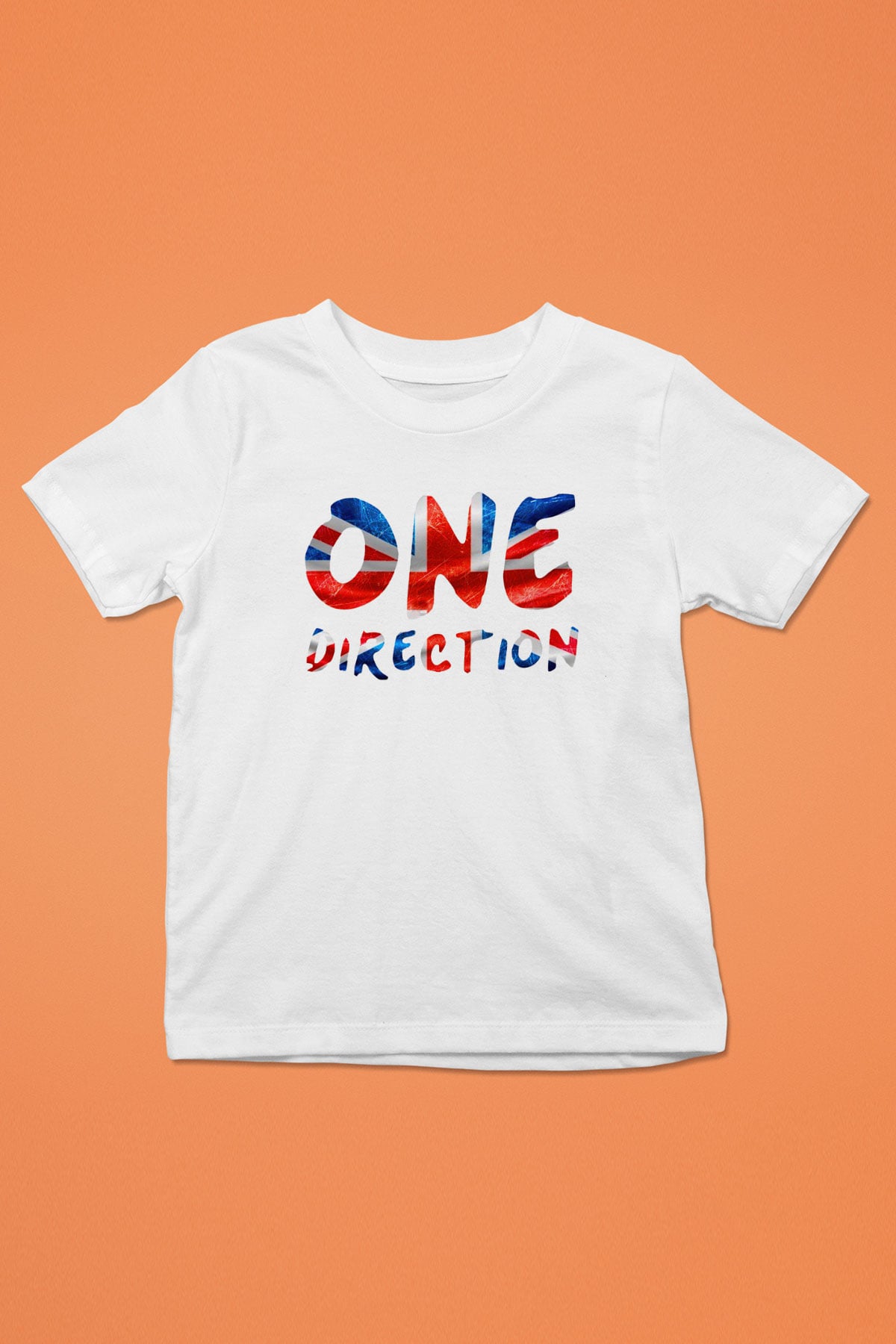 One Direction Baskılı Beyaz Unisex Çocuk Tişört