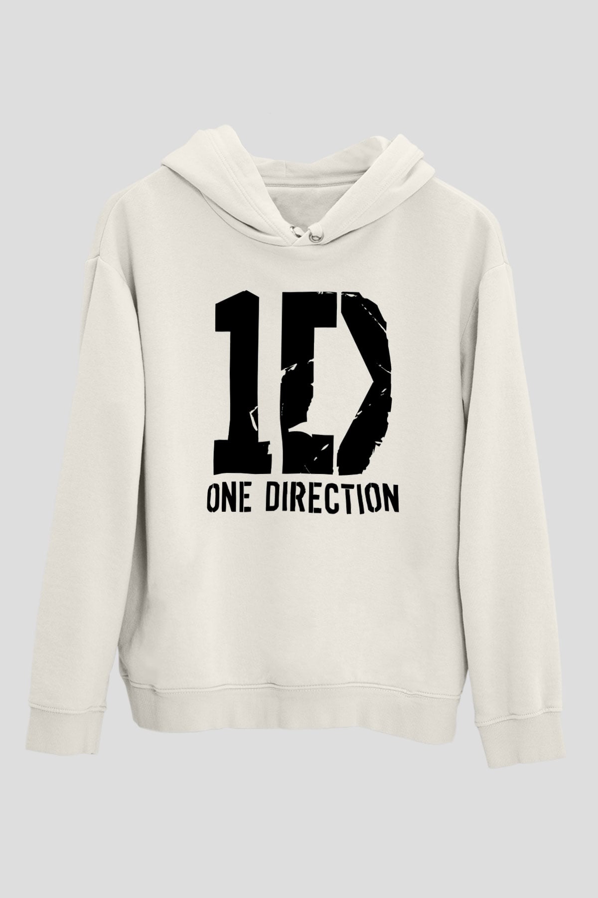 One Direction Beyaz Unisex Kapşonlu Sweatshirt