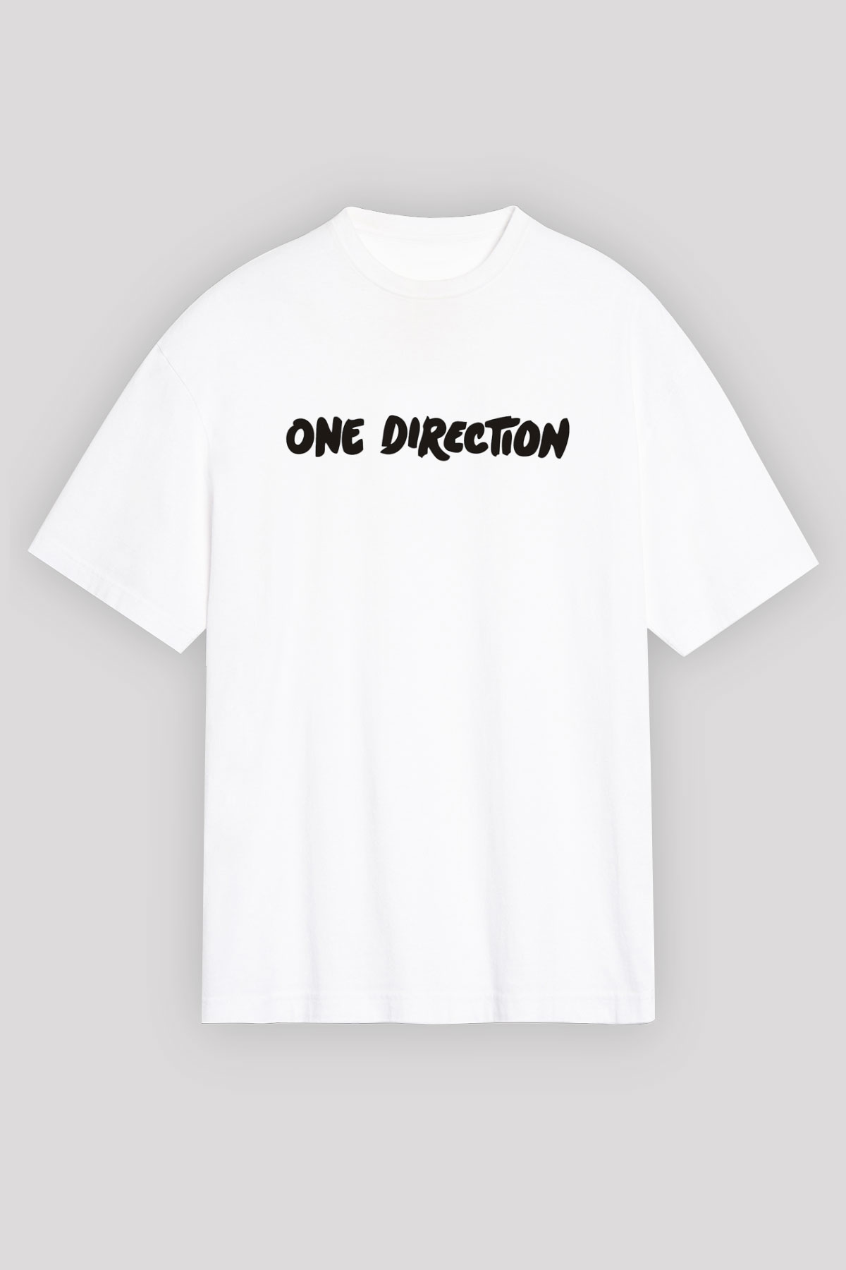 One Direction Beyaz Unisex Oversize Tişört T-Shirt