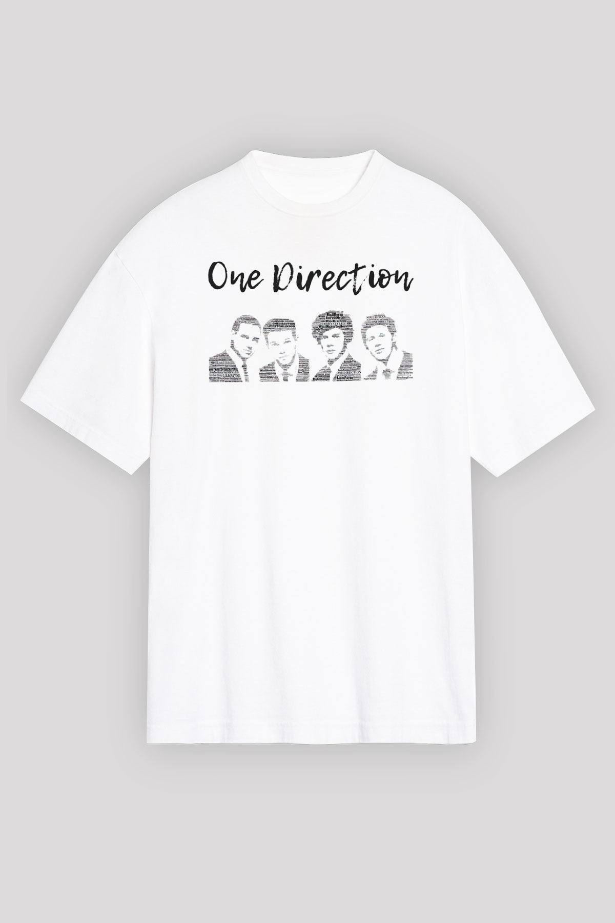 One Direction Beyaz Unisex Tişört T-Shirt - TişörtFabrikası