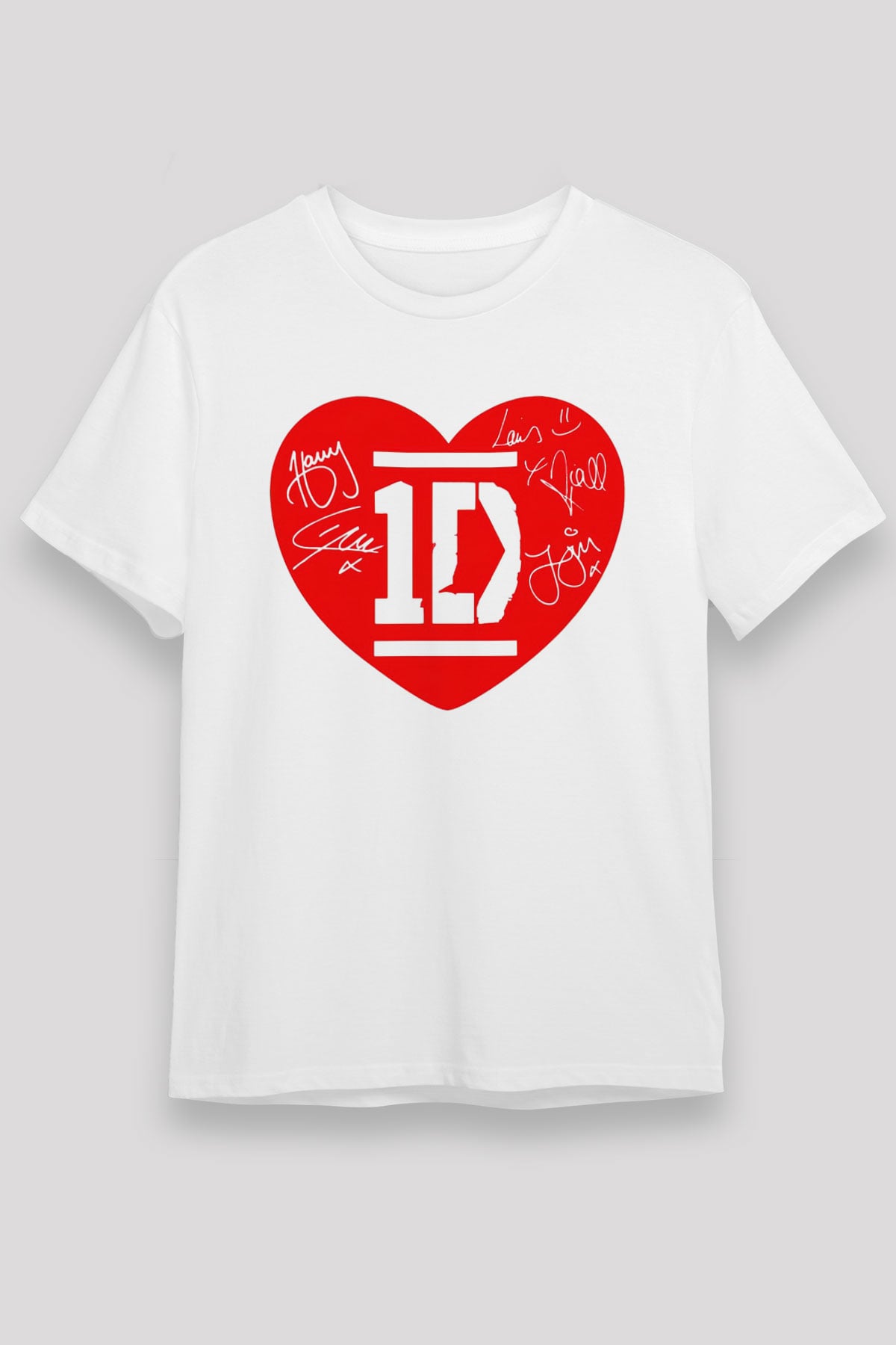 One Direction Beyaz Unisex Tişört T-Shirt - TişörtFabrikası