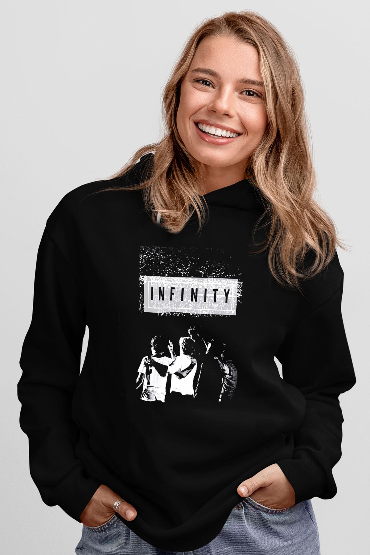 One Direction Siyah Unisex Hoodie