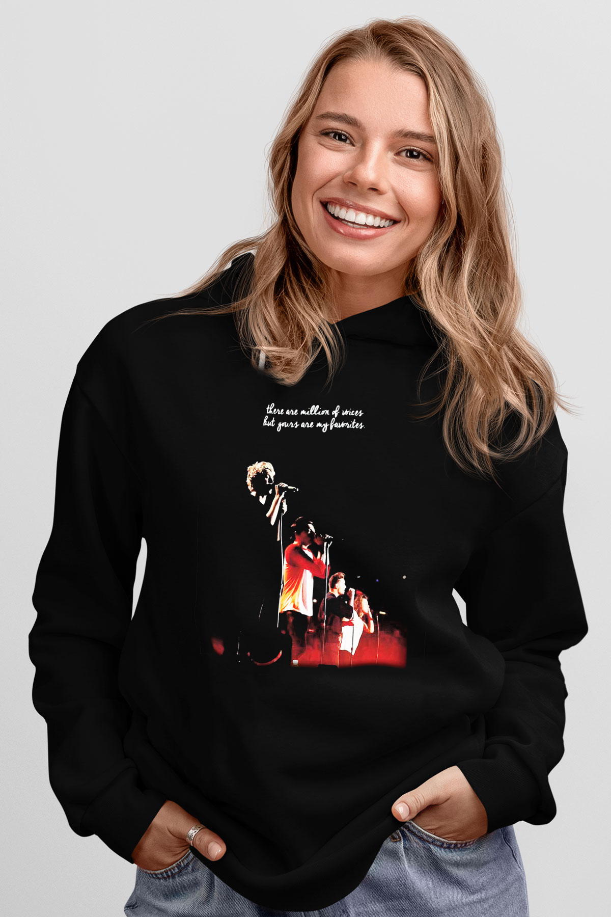One Direction Siyah Unisex Hoodie