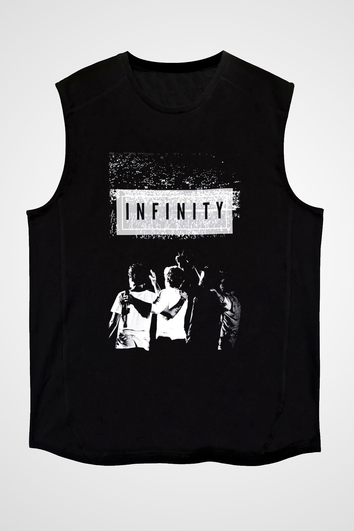 One Direction Siyah Unisex Kolsuz Tişört