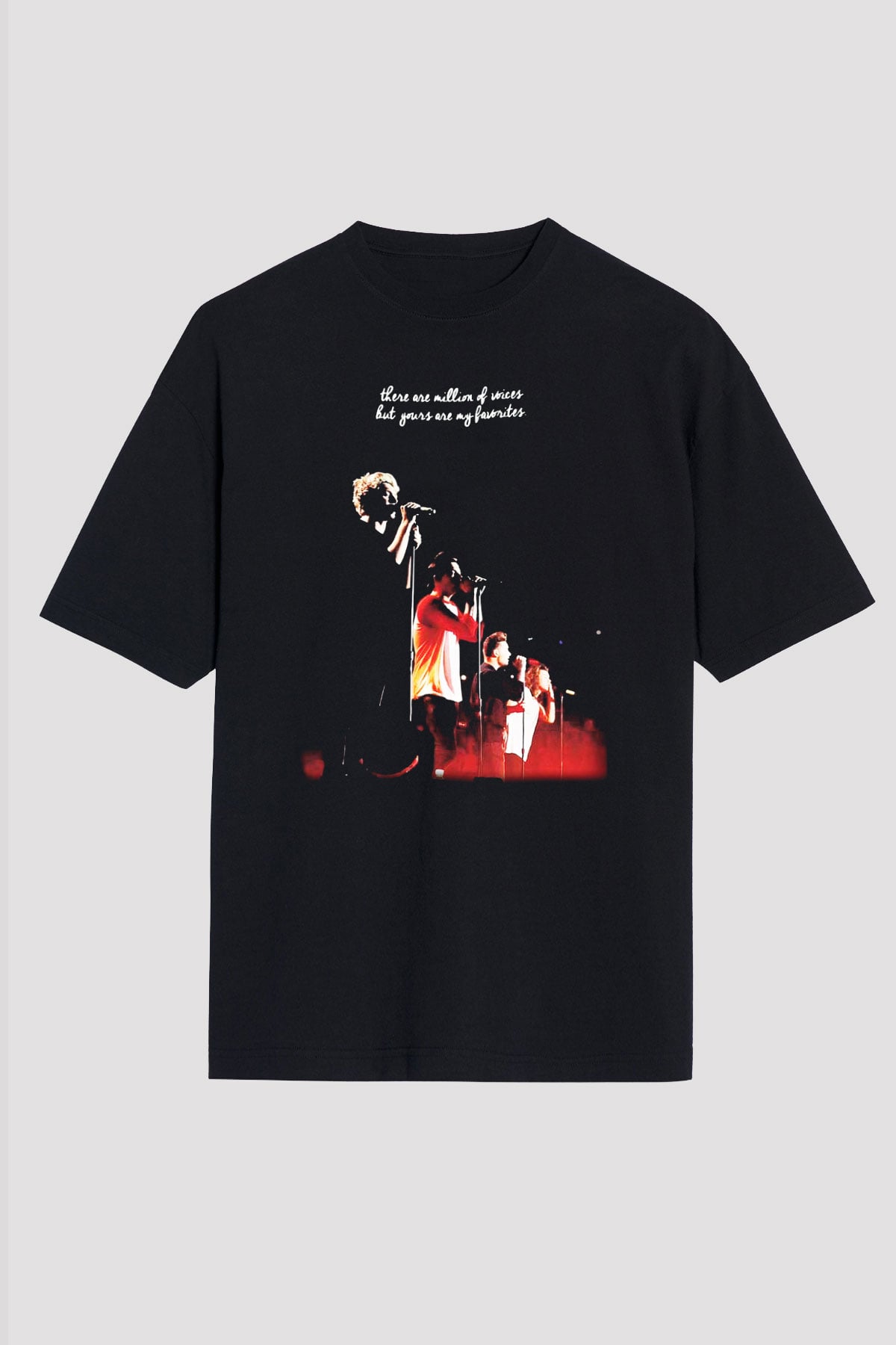 One Direction Siyah Unisex Oversize Tişört T-Shirt