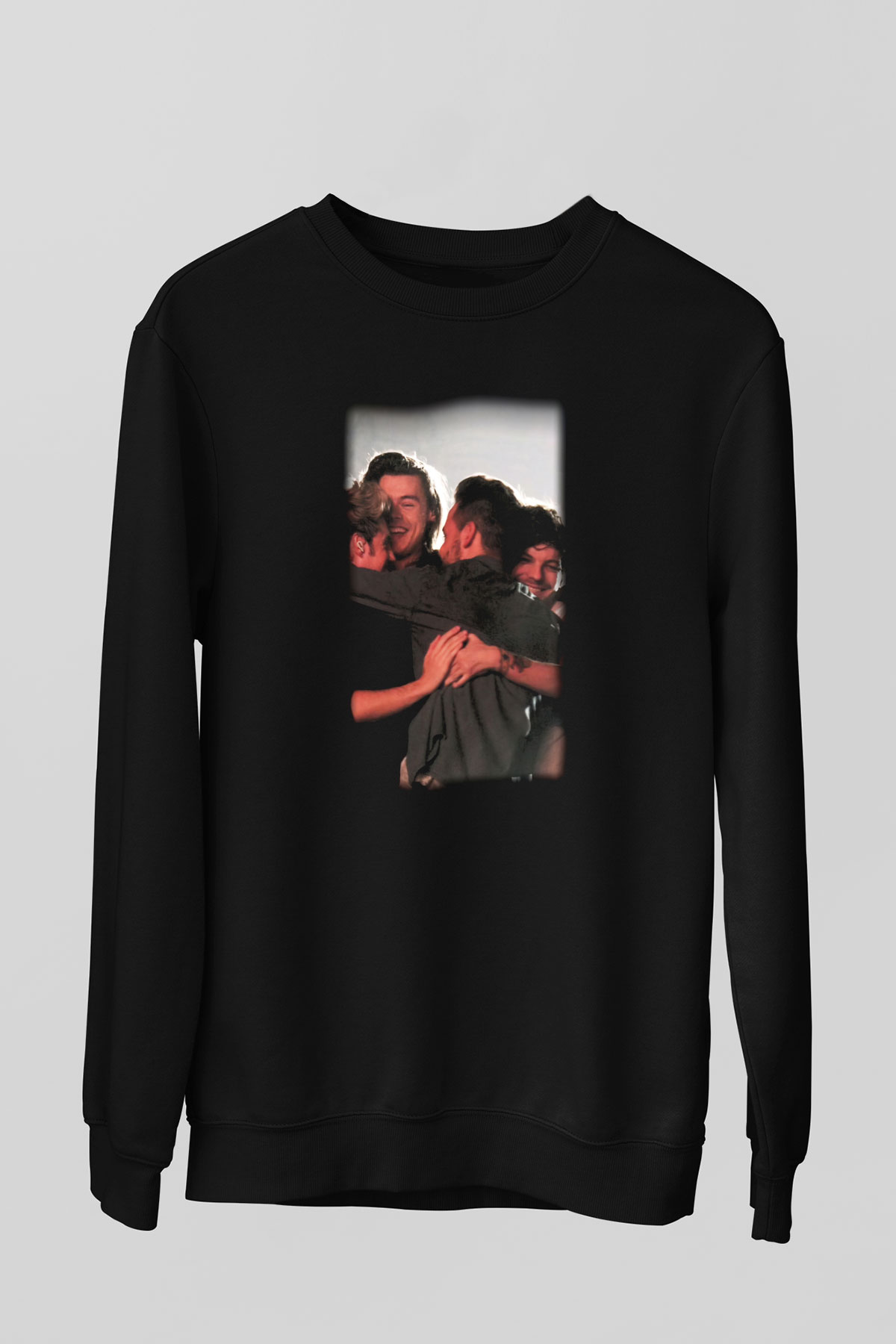 One Direction Siyah Unisex Sweatshirt