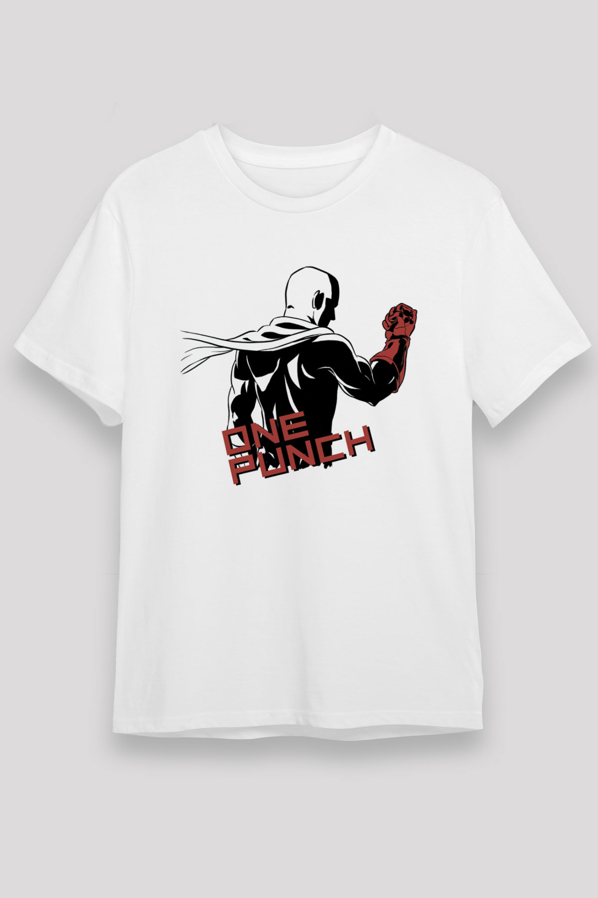 One Punch Man Beyaz Unisex Tişört T-Shirt