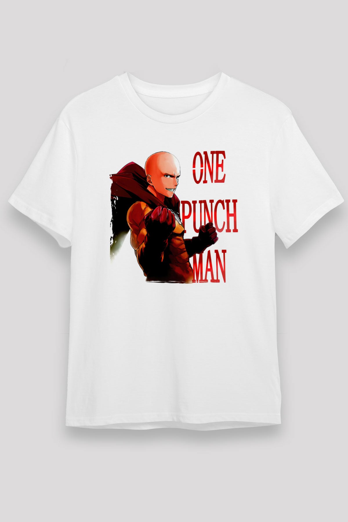 One Punch Man Beyaz Unisex Tişört T-Shirt