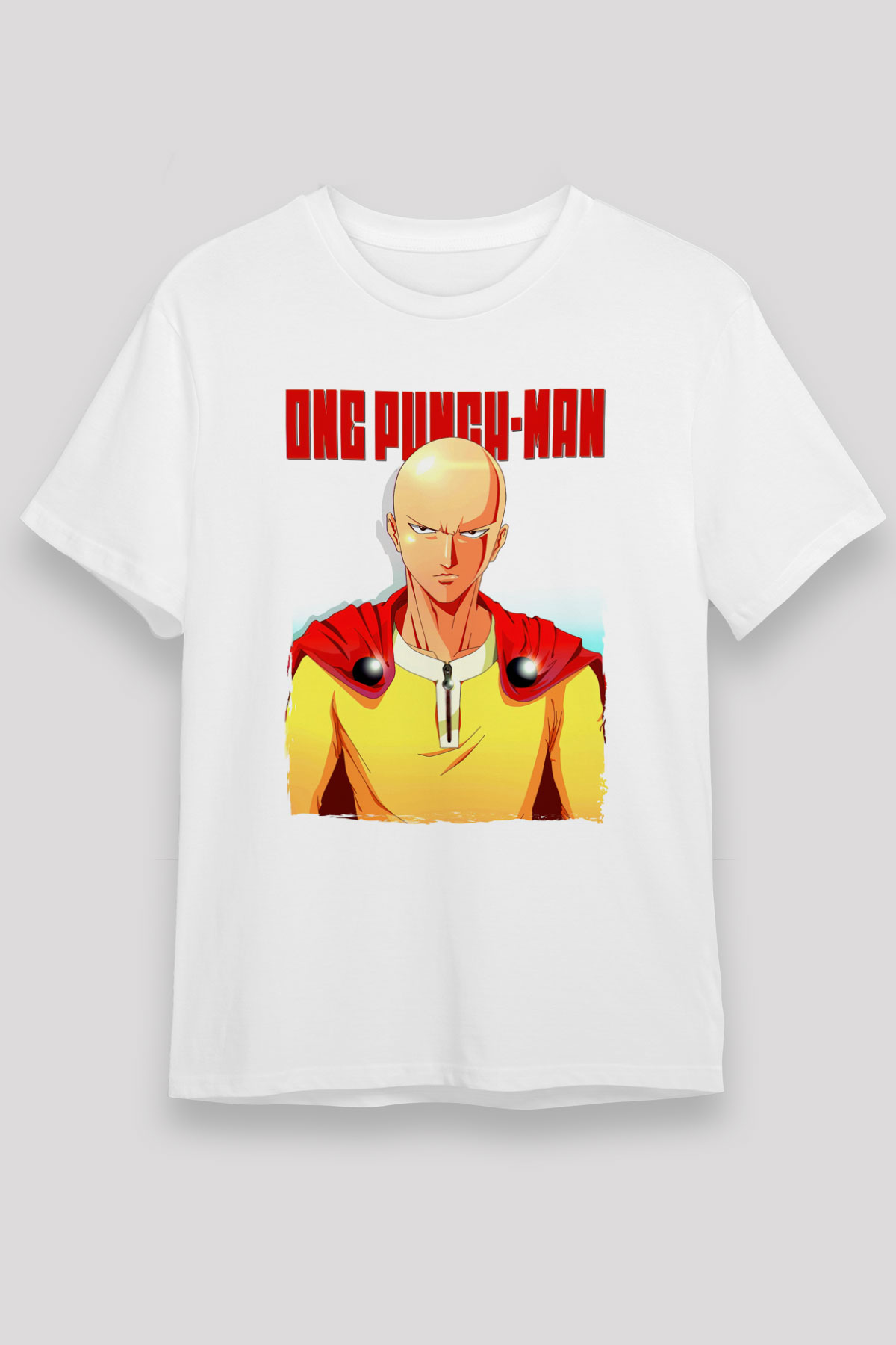 One Punch Man Beyaz Unisex Tişört T-Shirt