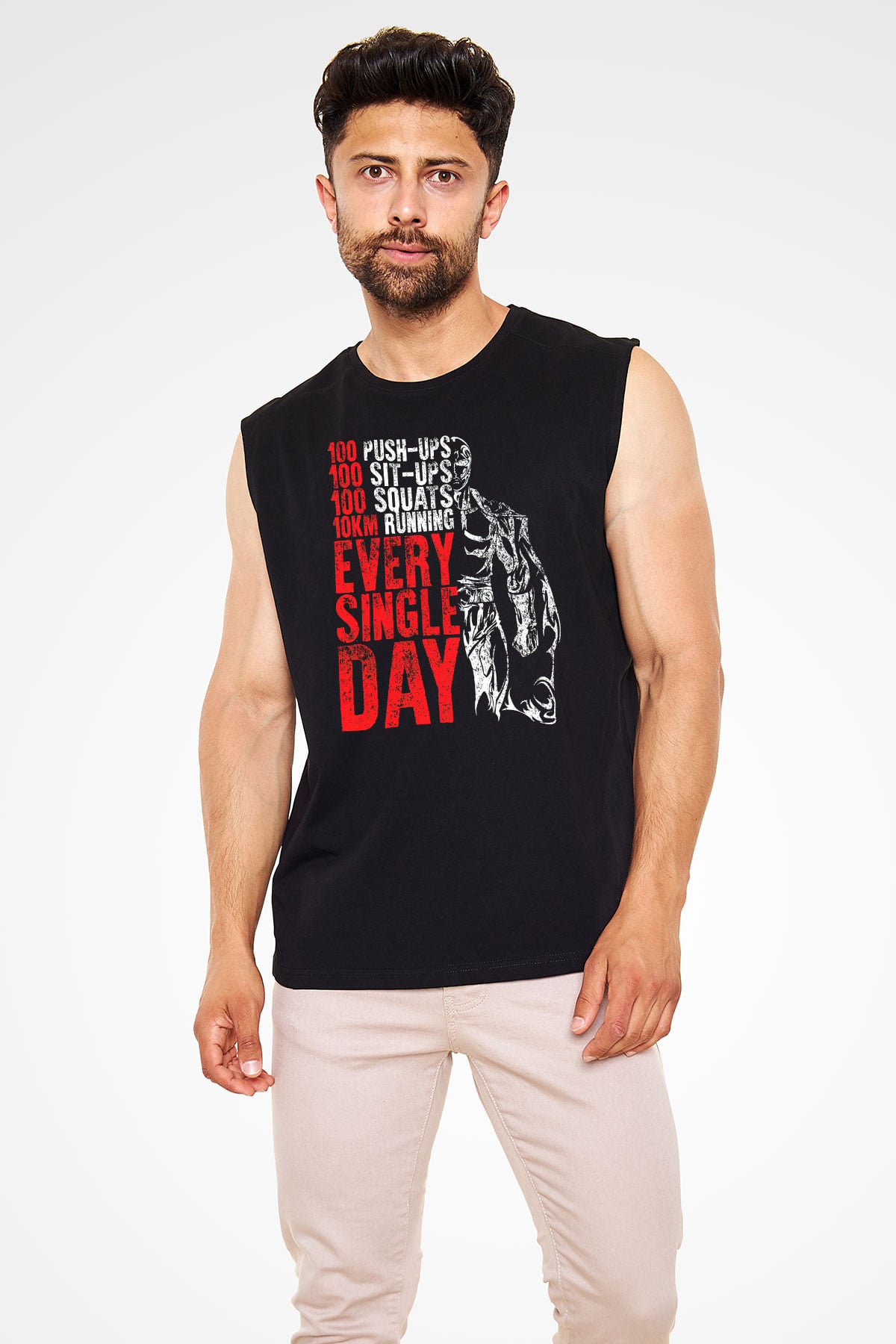 One Punch Man Siyah Unisex Kolsuz Tişört