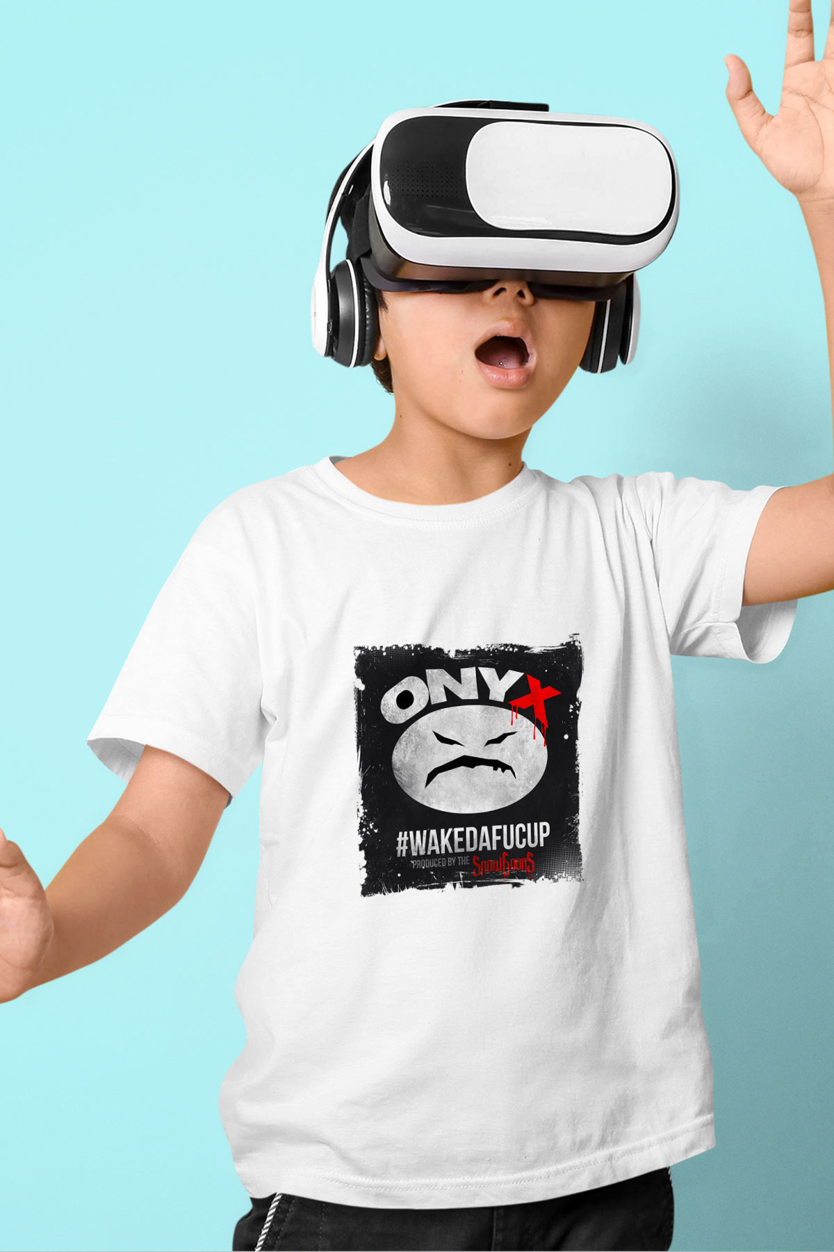 Onyx Baskılı Unisex Beyaz Çocuk Tişört