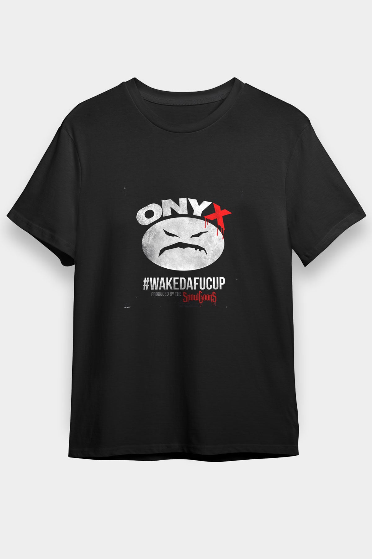 Onyx Baskılı Unisex Siyah Tişört