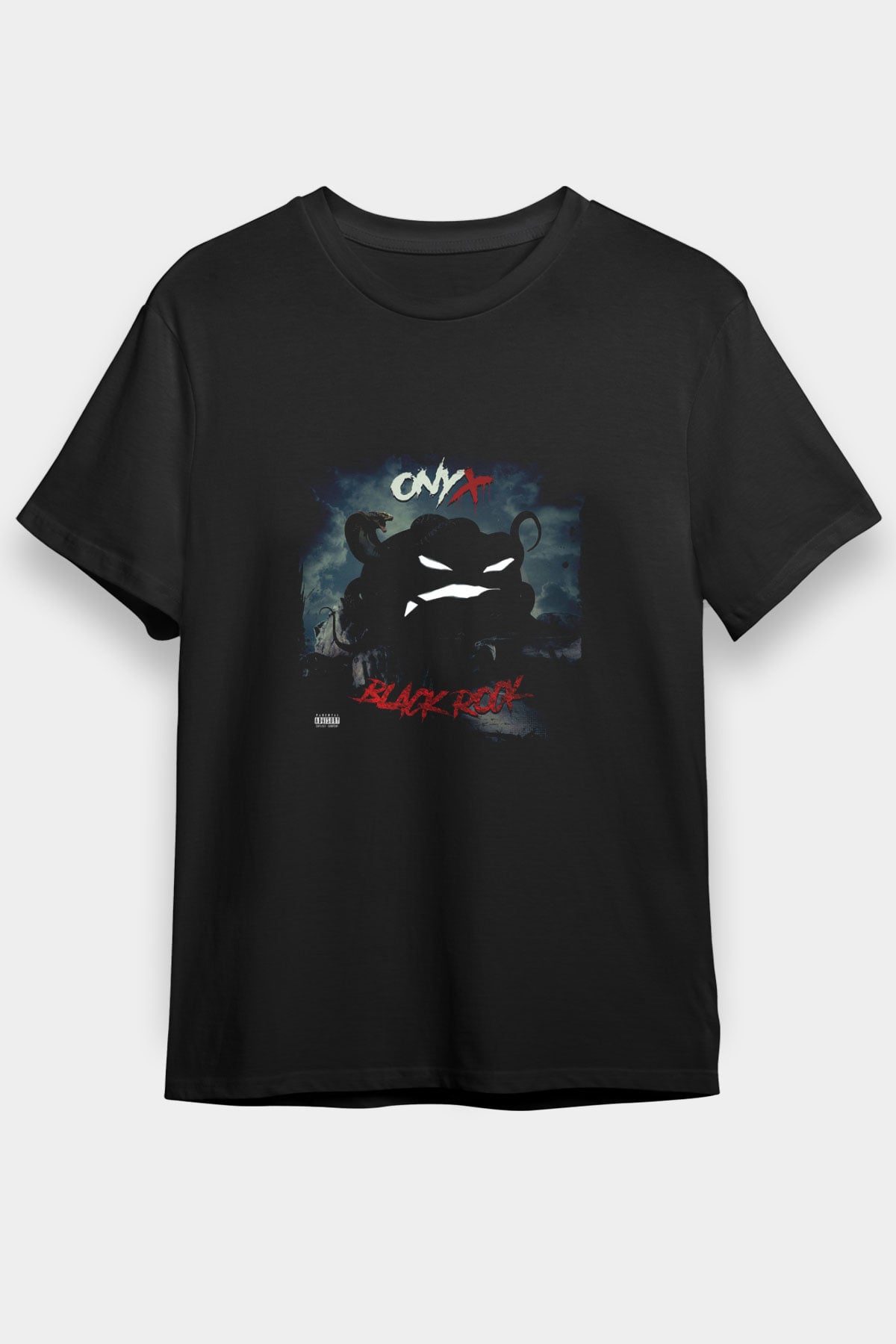 Onyx Baskılı Unisex Siyah Tişört