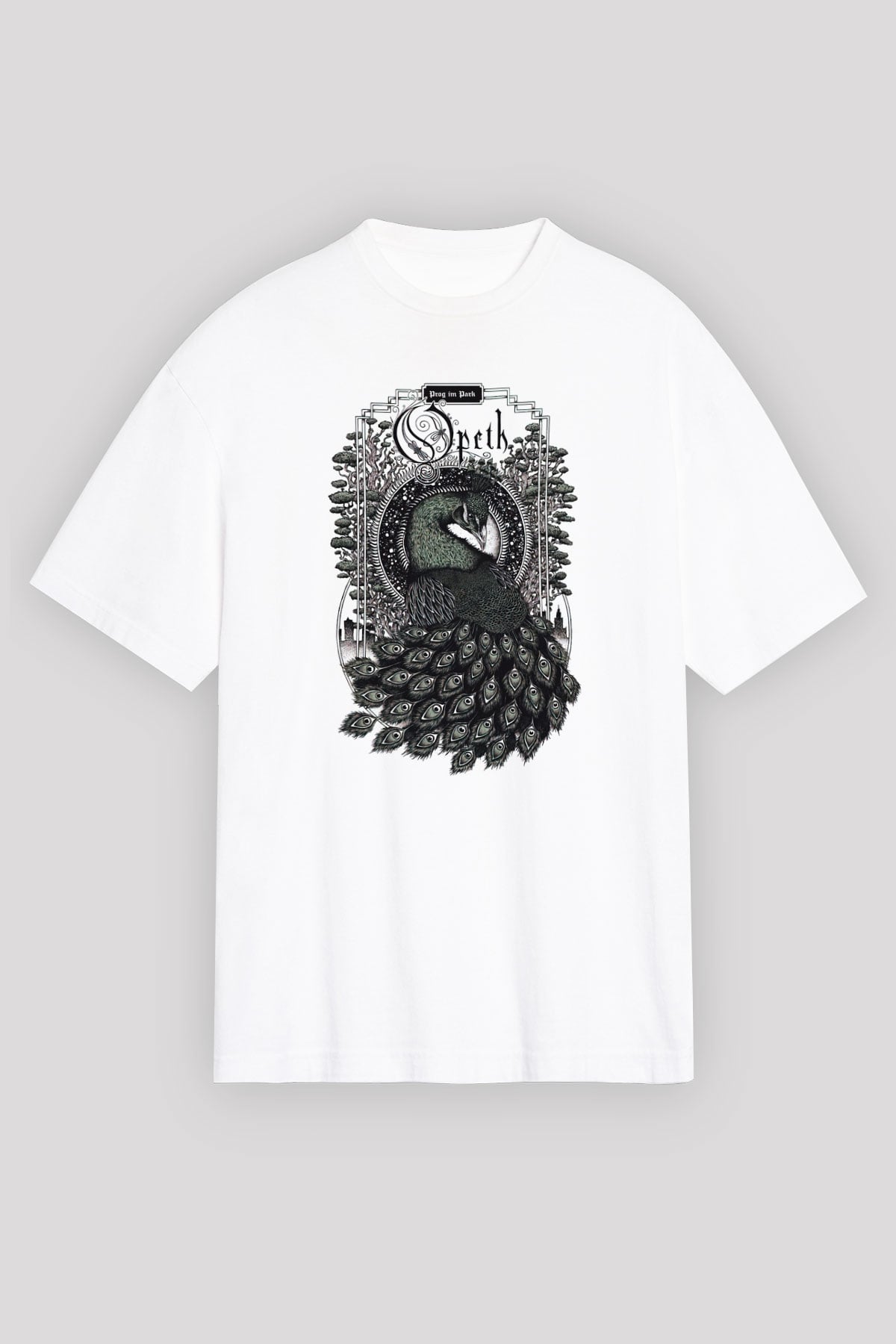 Opeth Beyaz Unisex Oversize Tişört T-Shirt