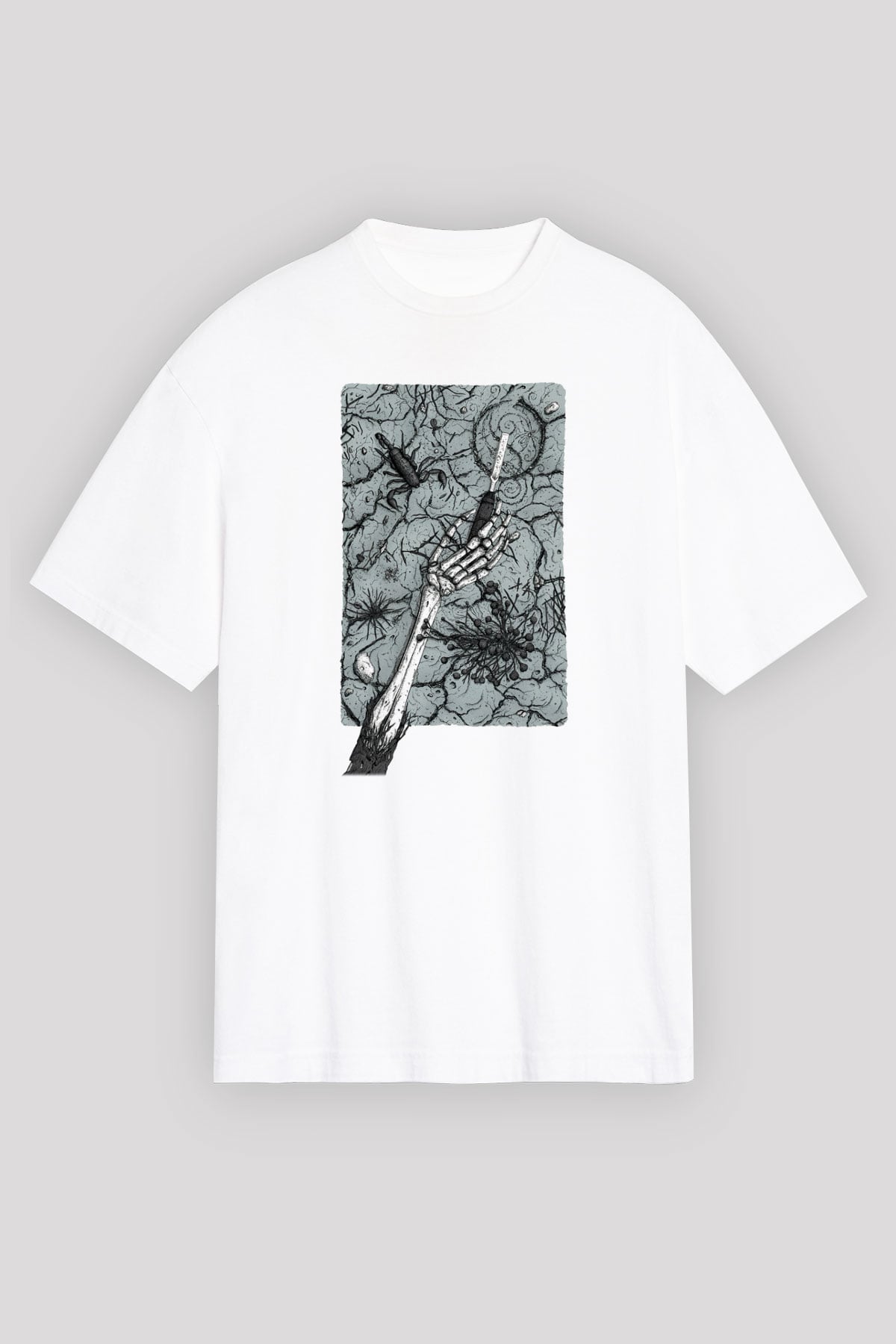 Opeth Beyaz Unisex Oversize Tişört T-Shirt