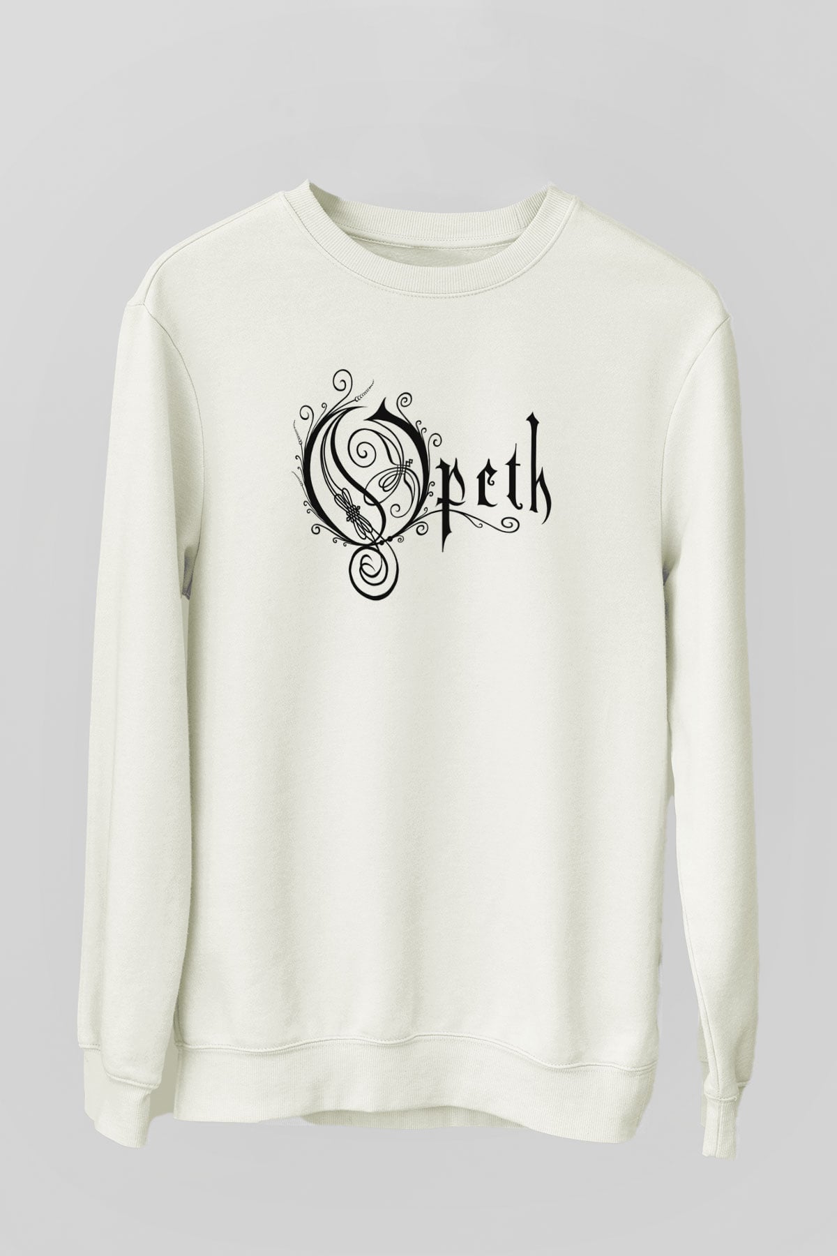 Opeth Beyaz Unisex Sweatshirt