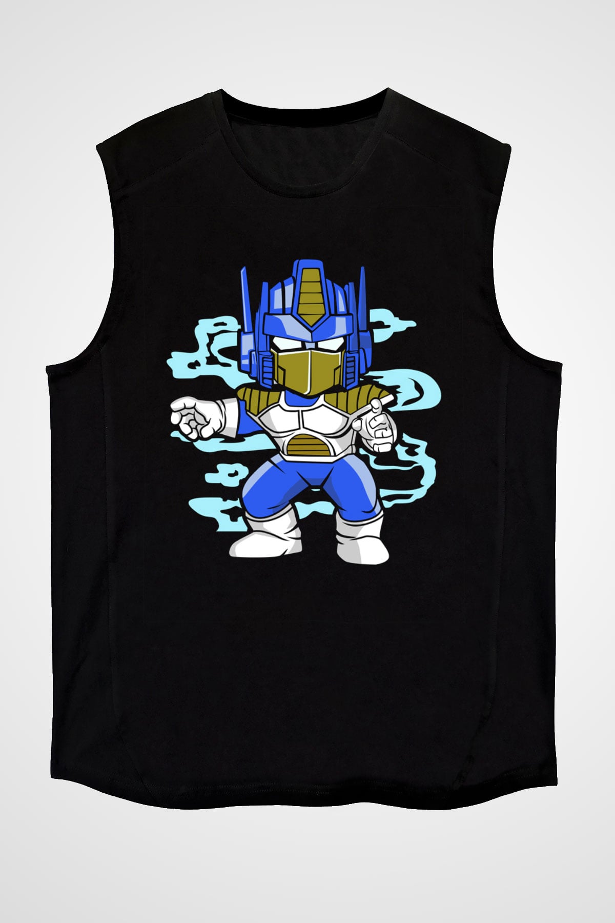Optimus Vegeta Baskılı Siyah Unisex Tshirt