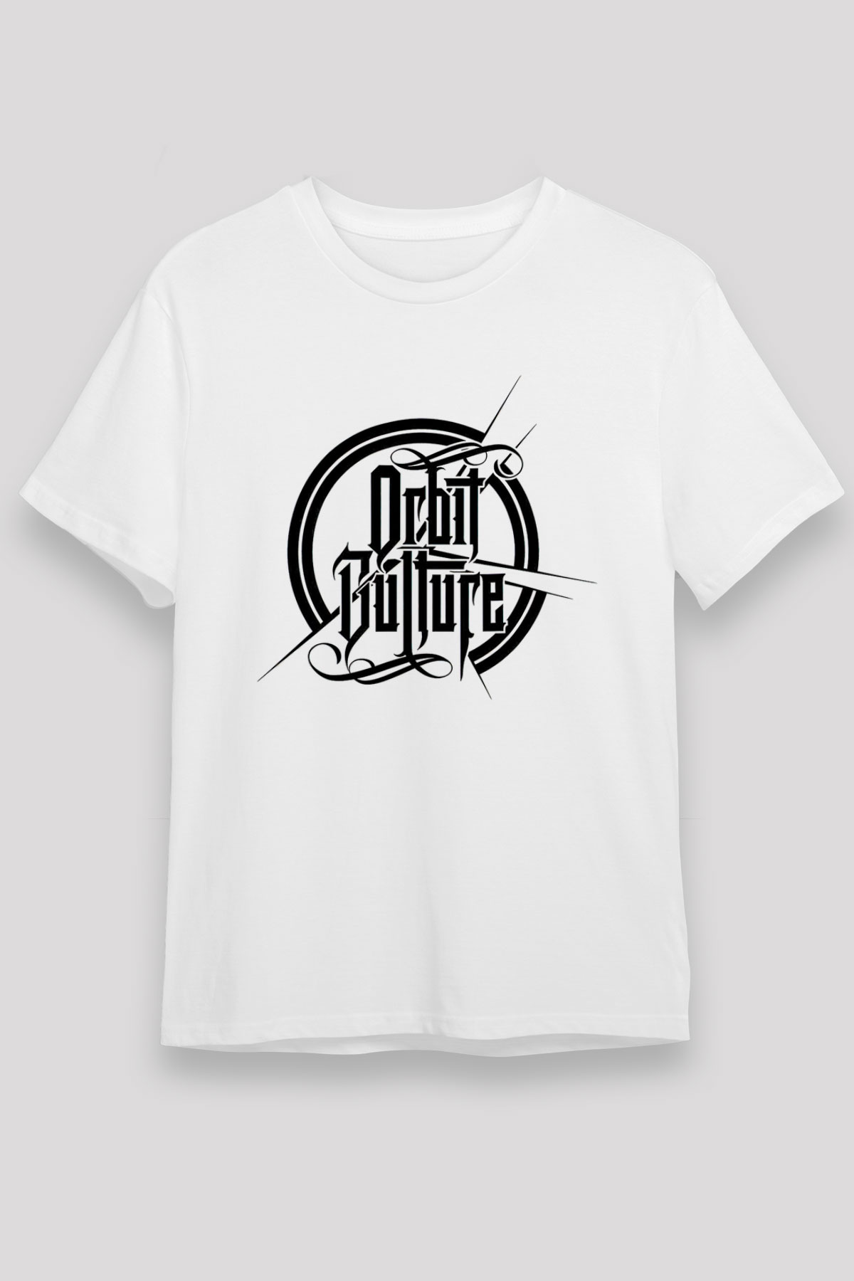 Orbit Culture Baskılı Unisex Beyaz Tişört - Tshirt