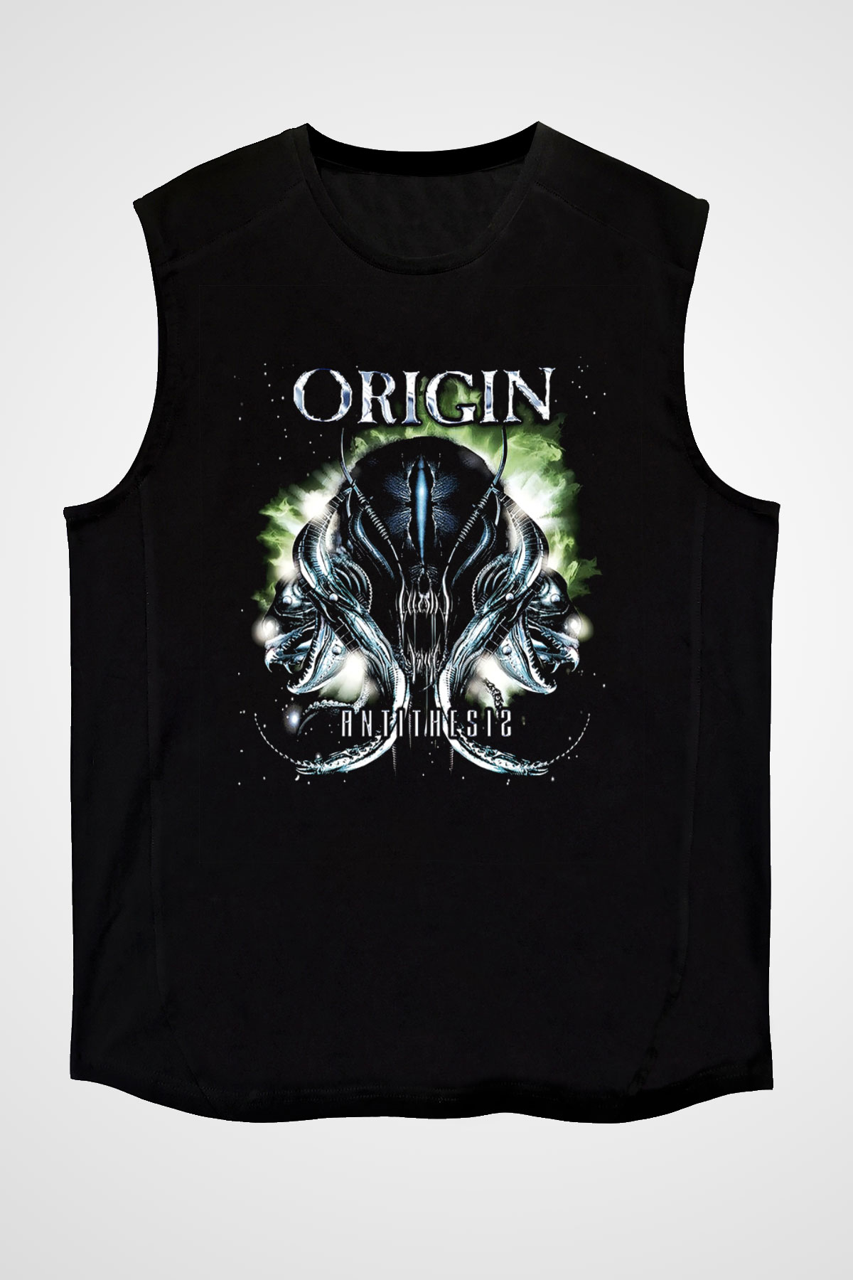 Origin Siyah Unisex Kolsuz Tişört