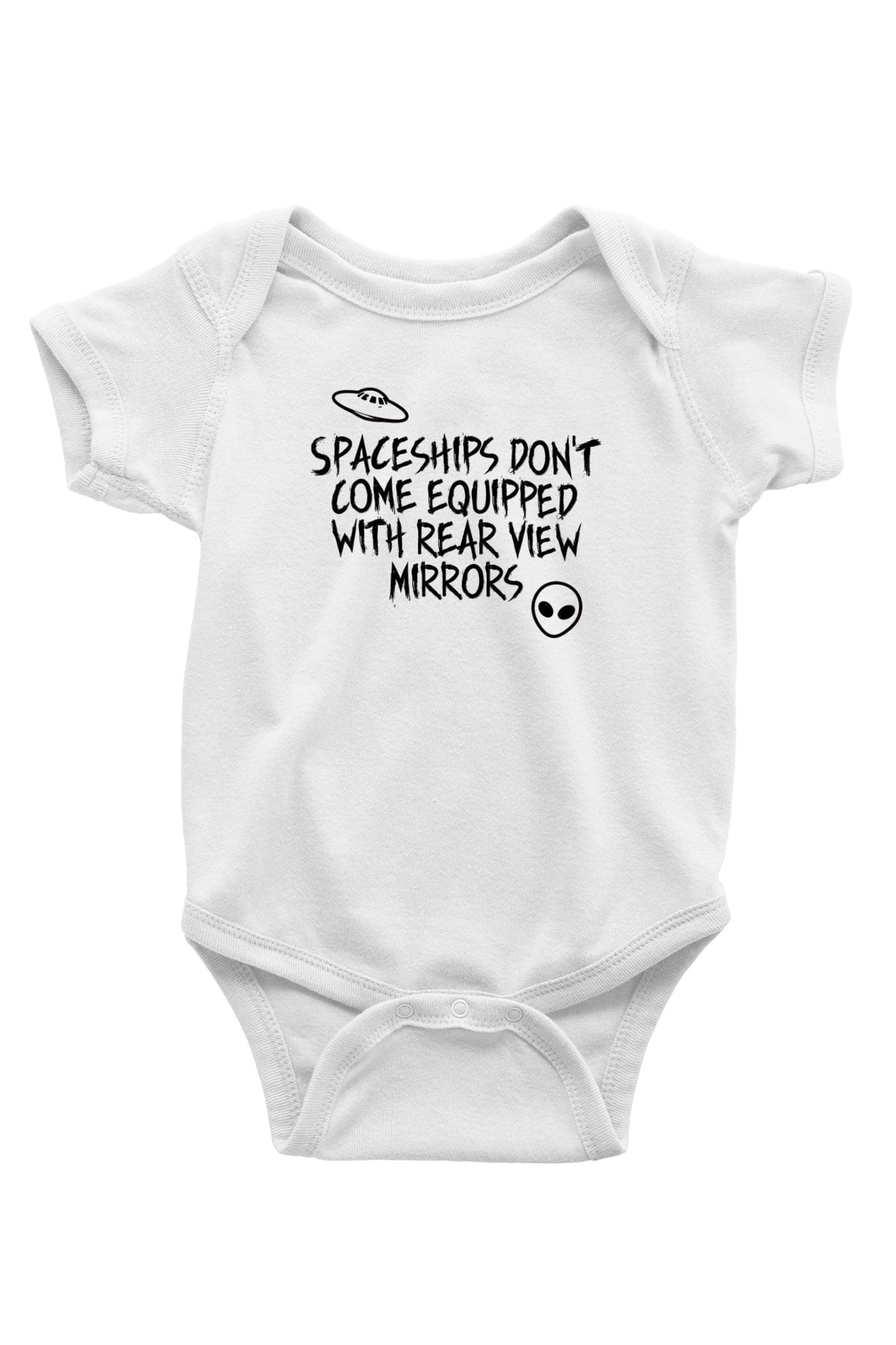 OutKast Baskılı Beyaz Unisex Bebek Body - Zıbın