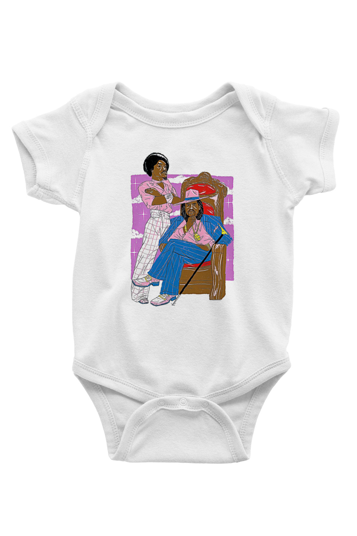 OutKast Baskılı Beyaz Unisex Bebek Body - Zıbın