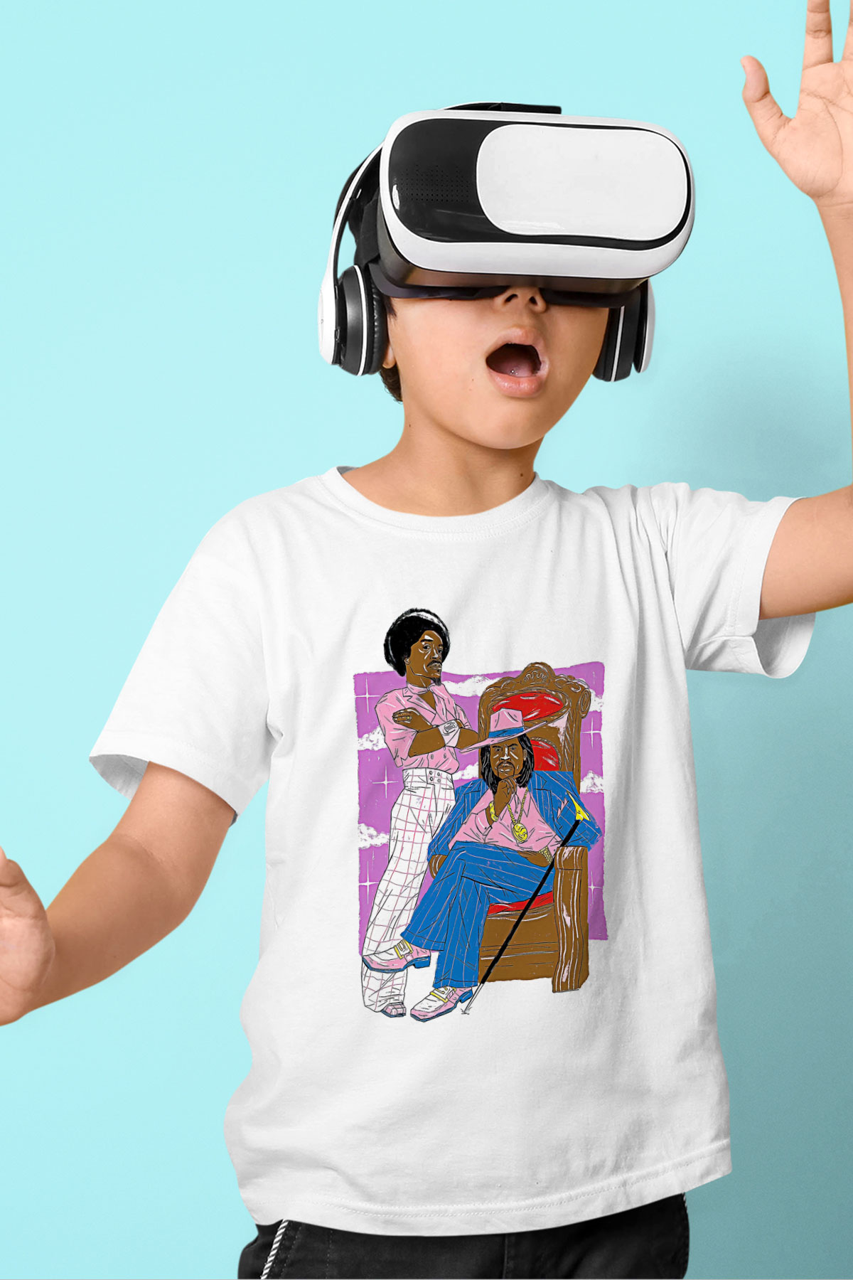 OutKast Baskılı Beyaz Unisex Beyaz Çocuk Tişört - Tshirt