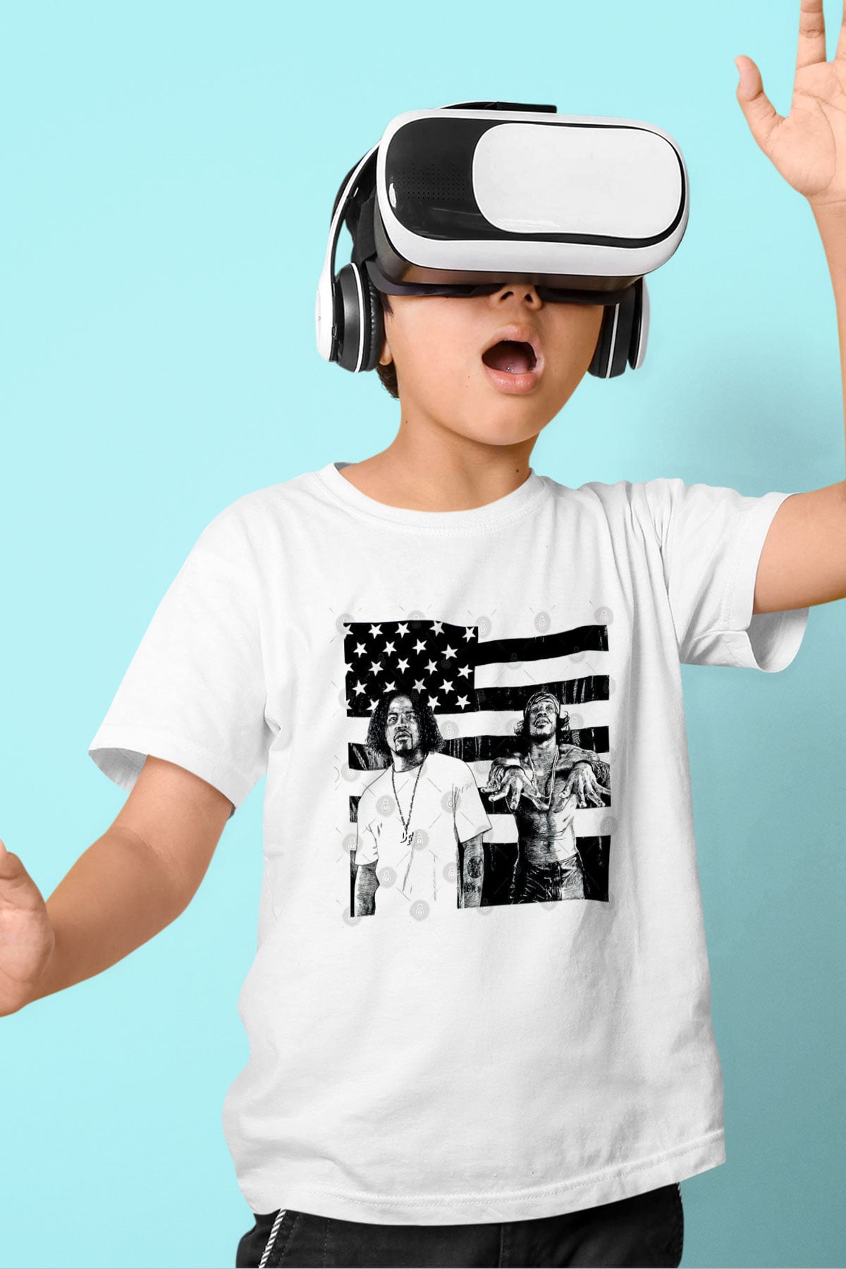 OutKast Baskılı Beyaz Unisex Beyaz Çocuk Tişört - Tshirt