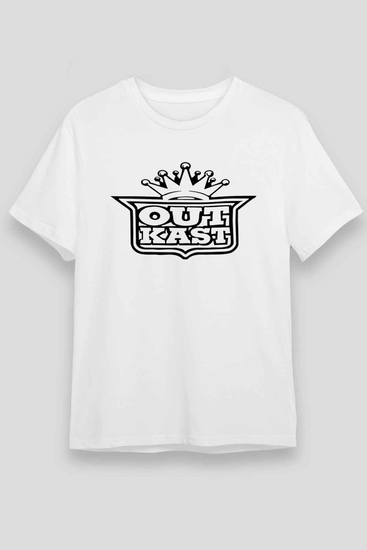 OutKast Baskılı Unisex Beyaz Tişört - Tshirt